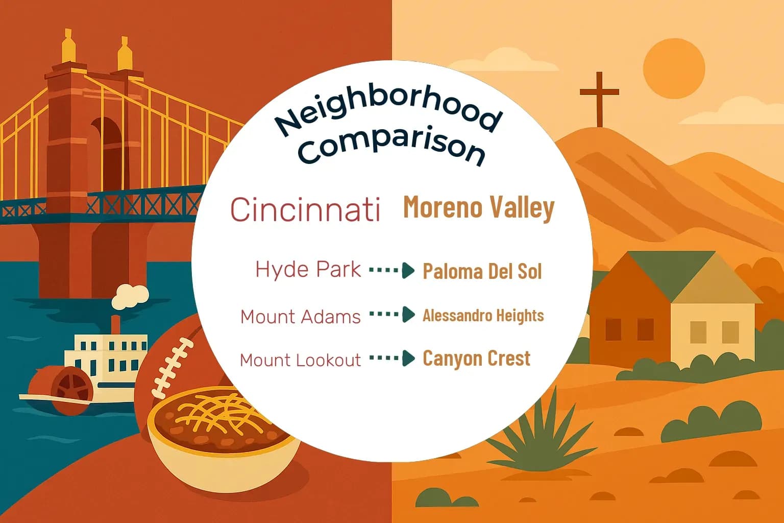 Cincinnati vs Moreno Valley Neighborhood Comparison