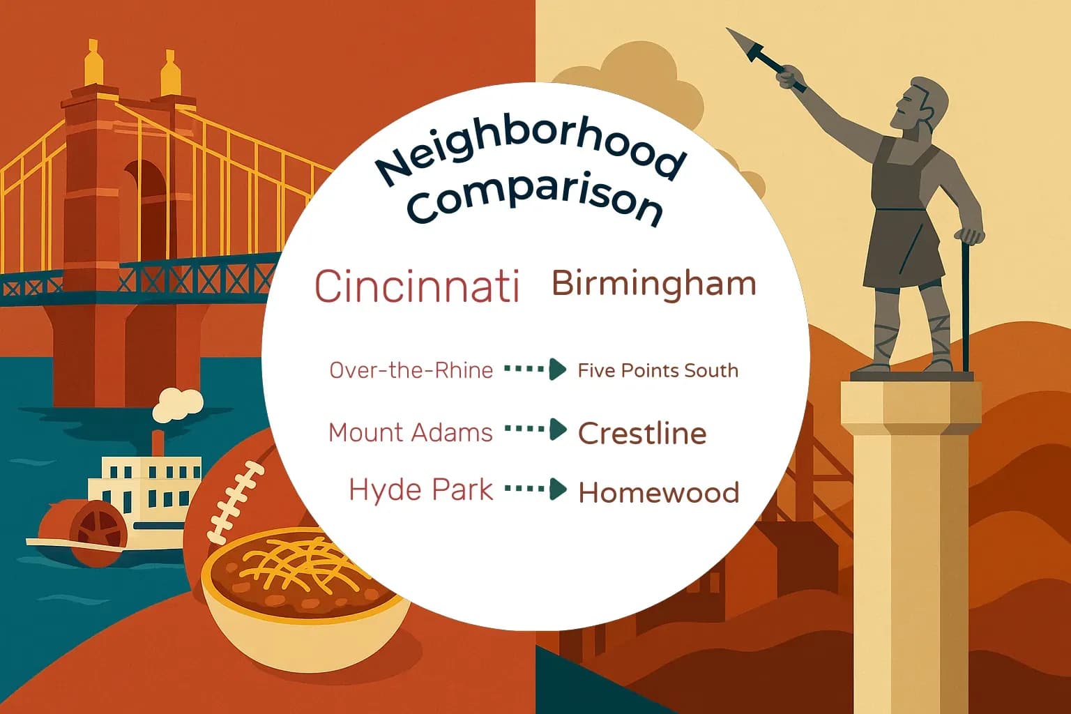 Cincinnati vs Birmingham Neighborhood Comparison