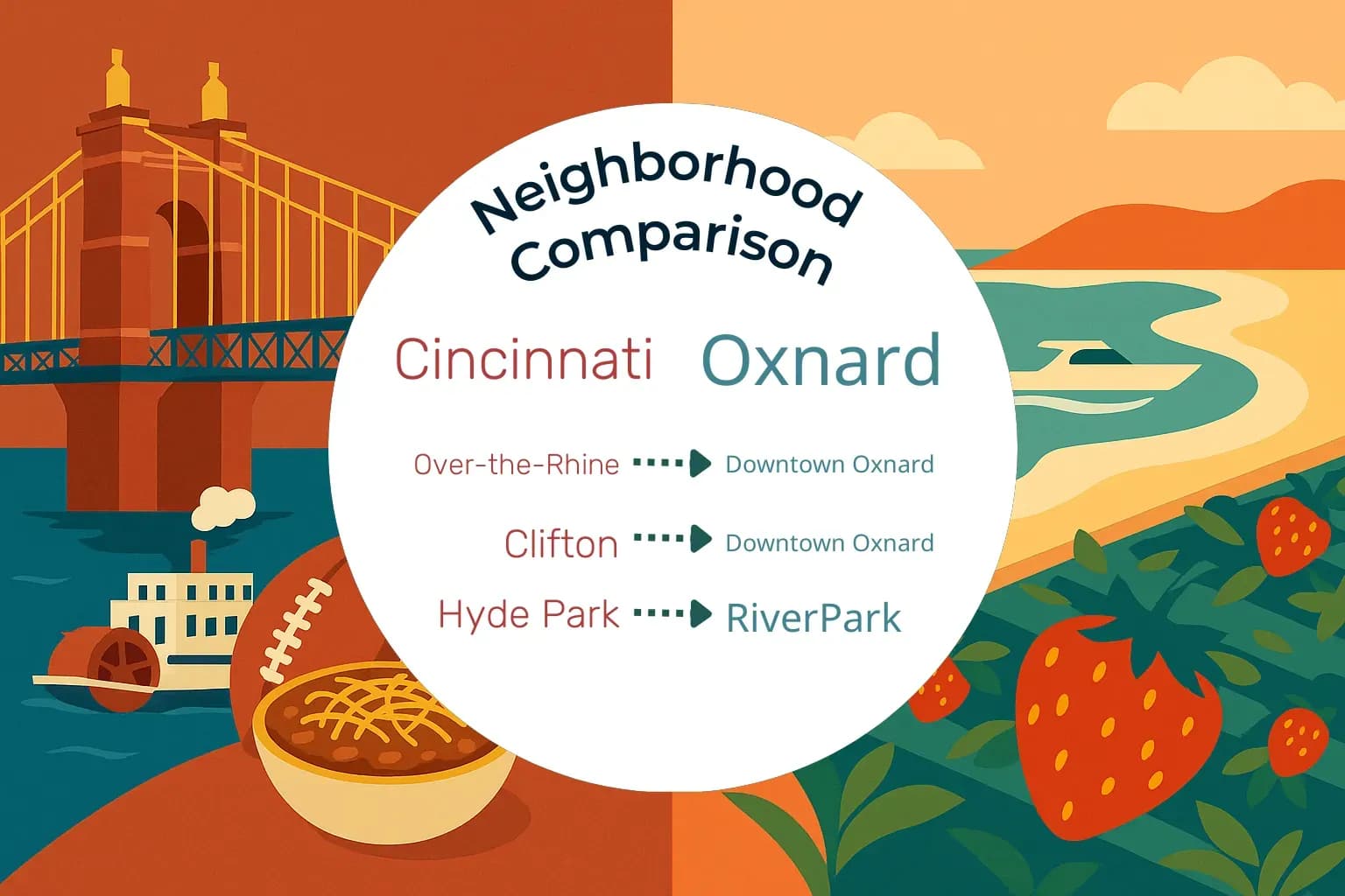 Cincinnati vs Oxnard Neighborhood Comparison