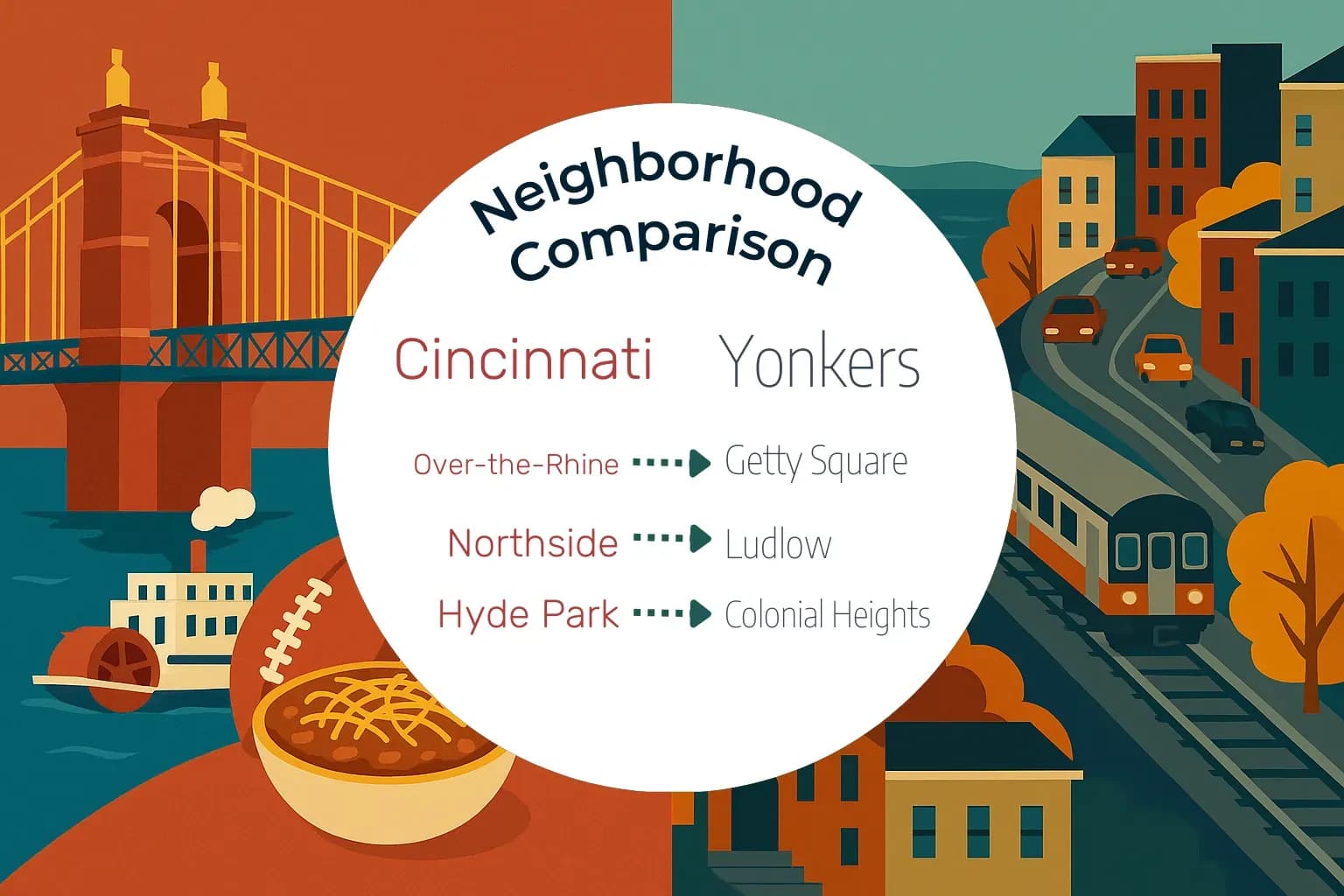 Cincinnati vs Yonkers Neighborhood Comparison