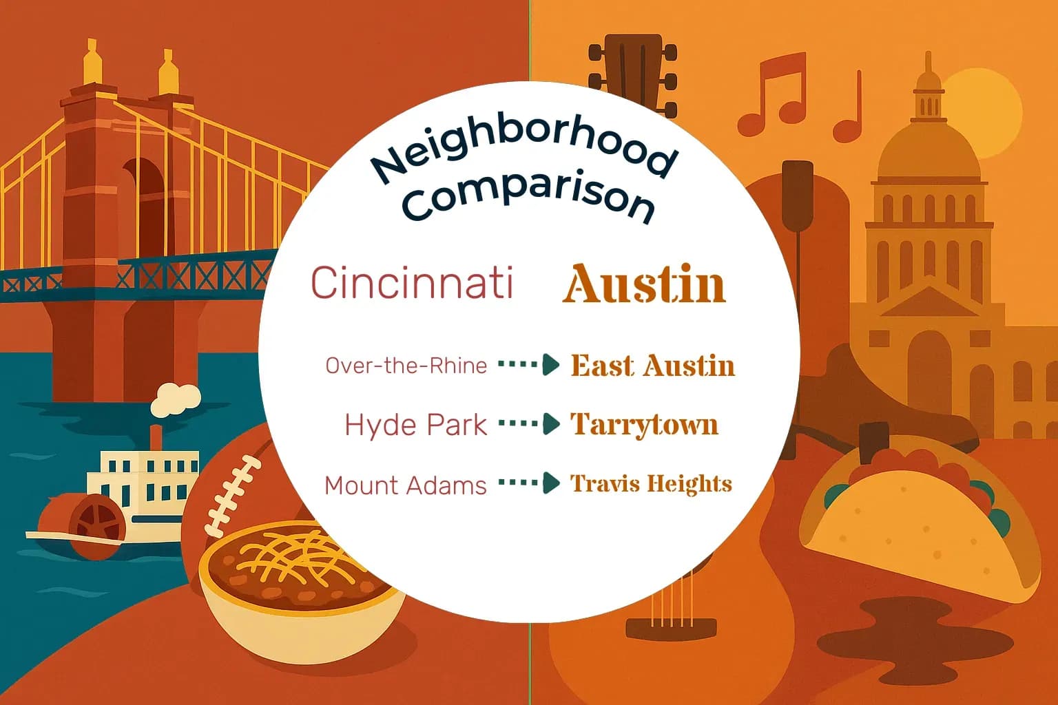 Cincinnati vs Austin Neighborhood Comparison