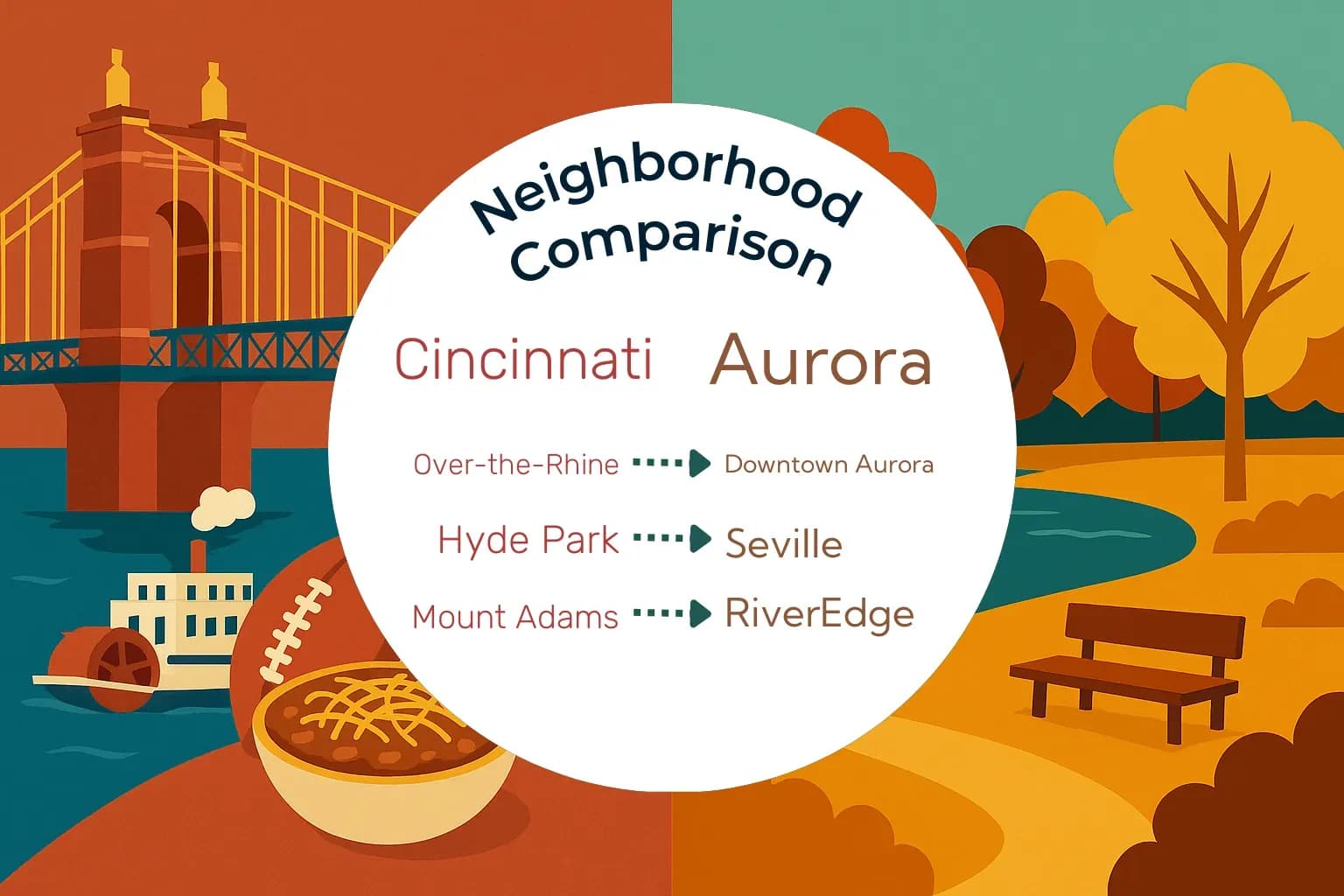Cincinnati vs Aurora Neighborhood Comparison