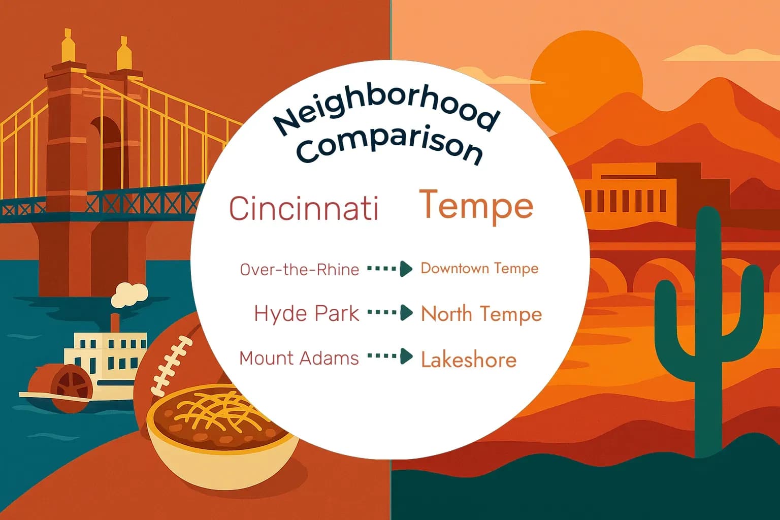 Cincinnati vs Tempe Neighborhood Comparison