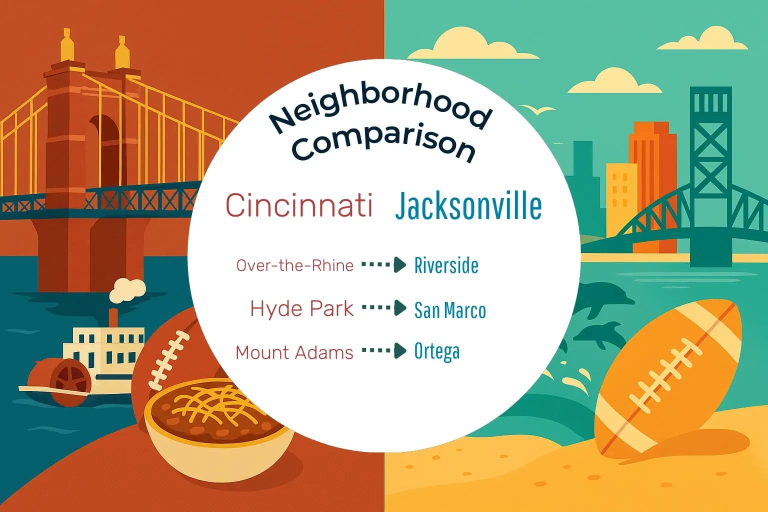 Cincinnati vs Jacksonville Neighborhood Comparison