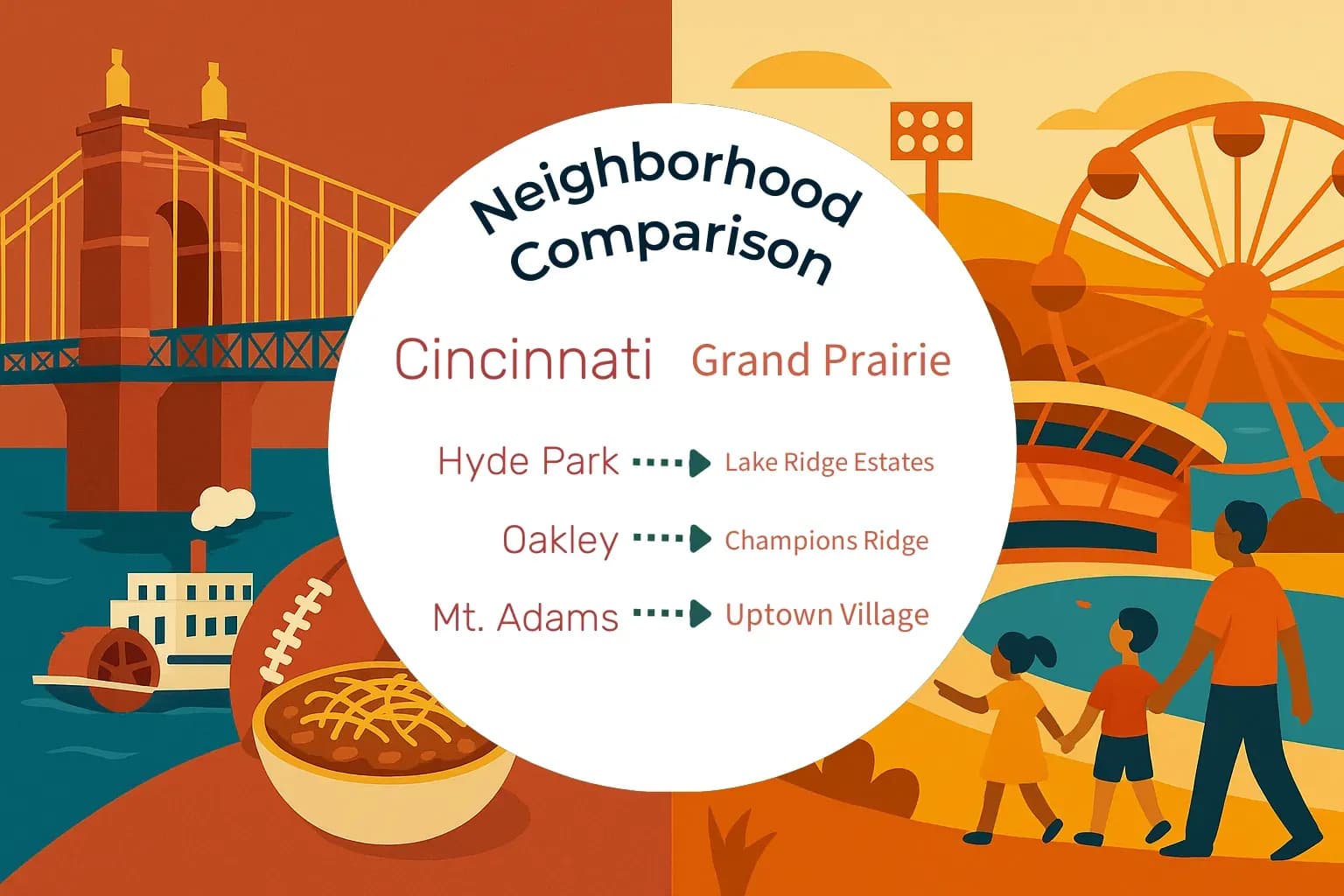 Cincinnati vs Grand Prairie Neighborhood Comparison