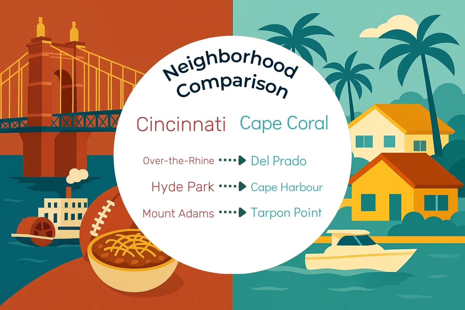Cincinnati vs Cape Coral Neighborhood Comparison