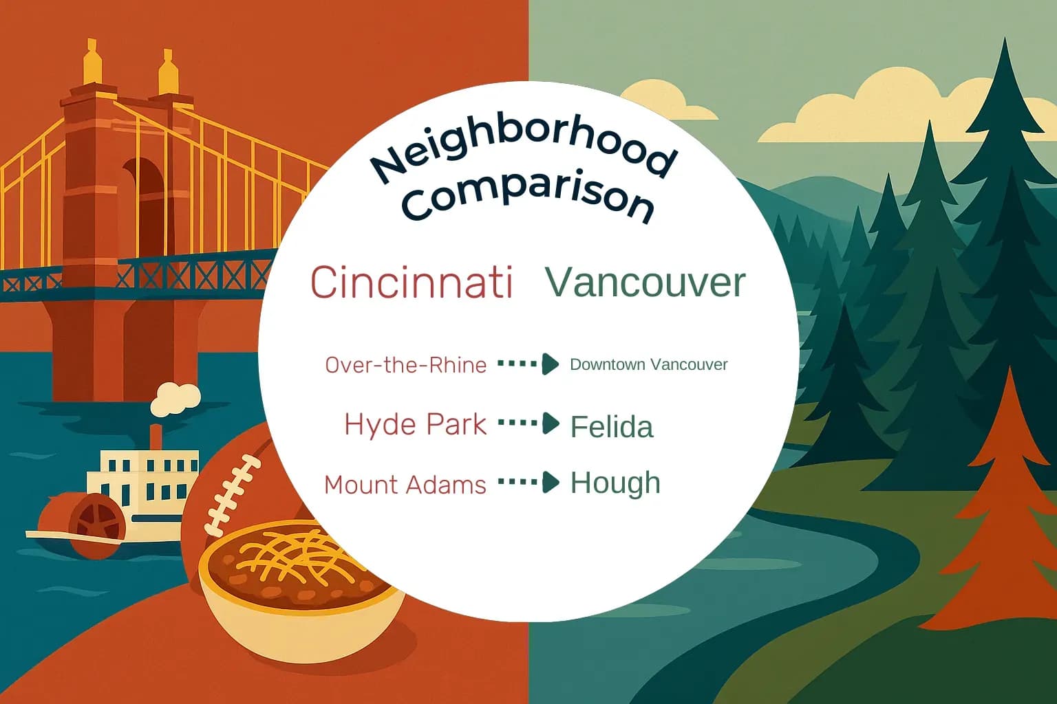 Cincinnati vs Vancouver Neighborhood Comparison