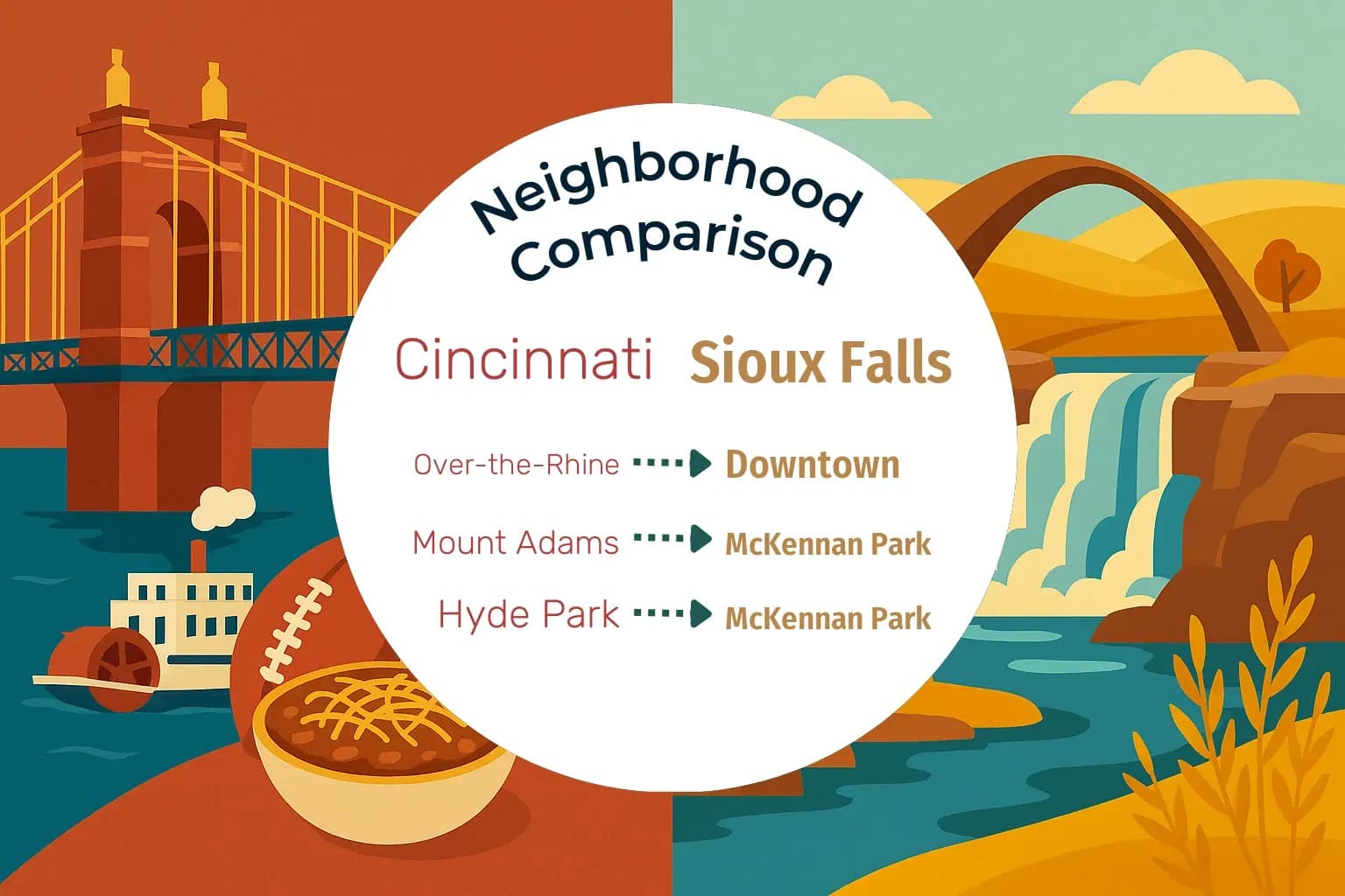 Cincinnati vs Sioux Falls Neighborhood Comparison