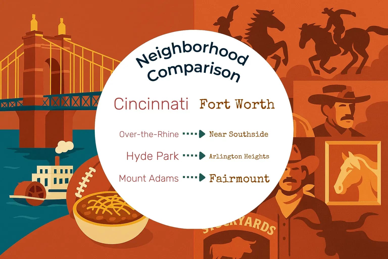 Cincinnati vs Fort Worth Neighborhood Comparison