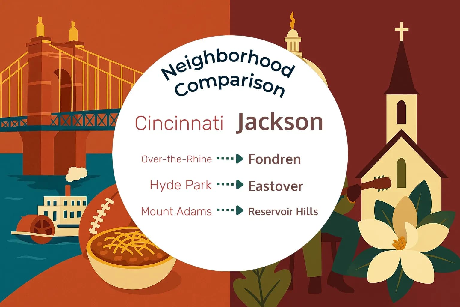 Cincinnati vs Jackson Neighborhood Comparison