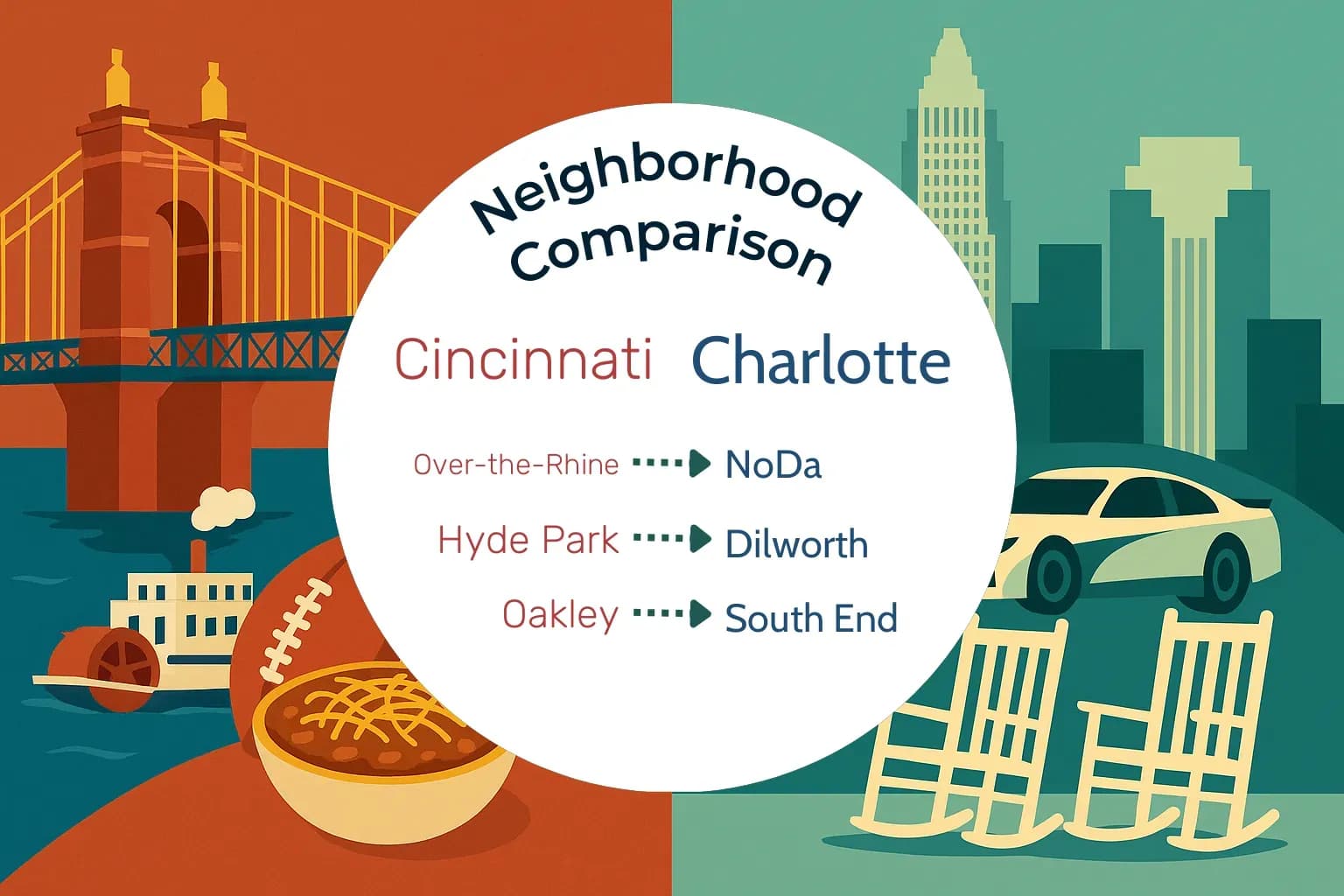 Cincinnati vs Charlotte Neighborhood Comparison
