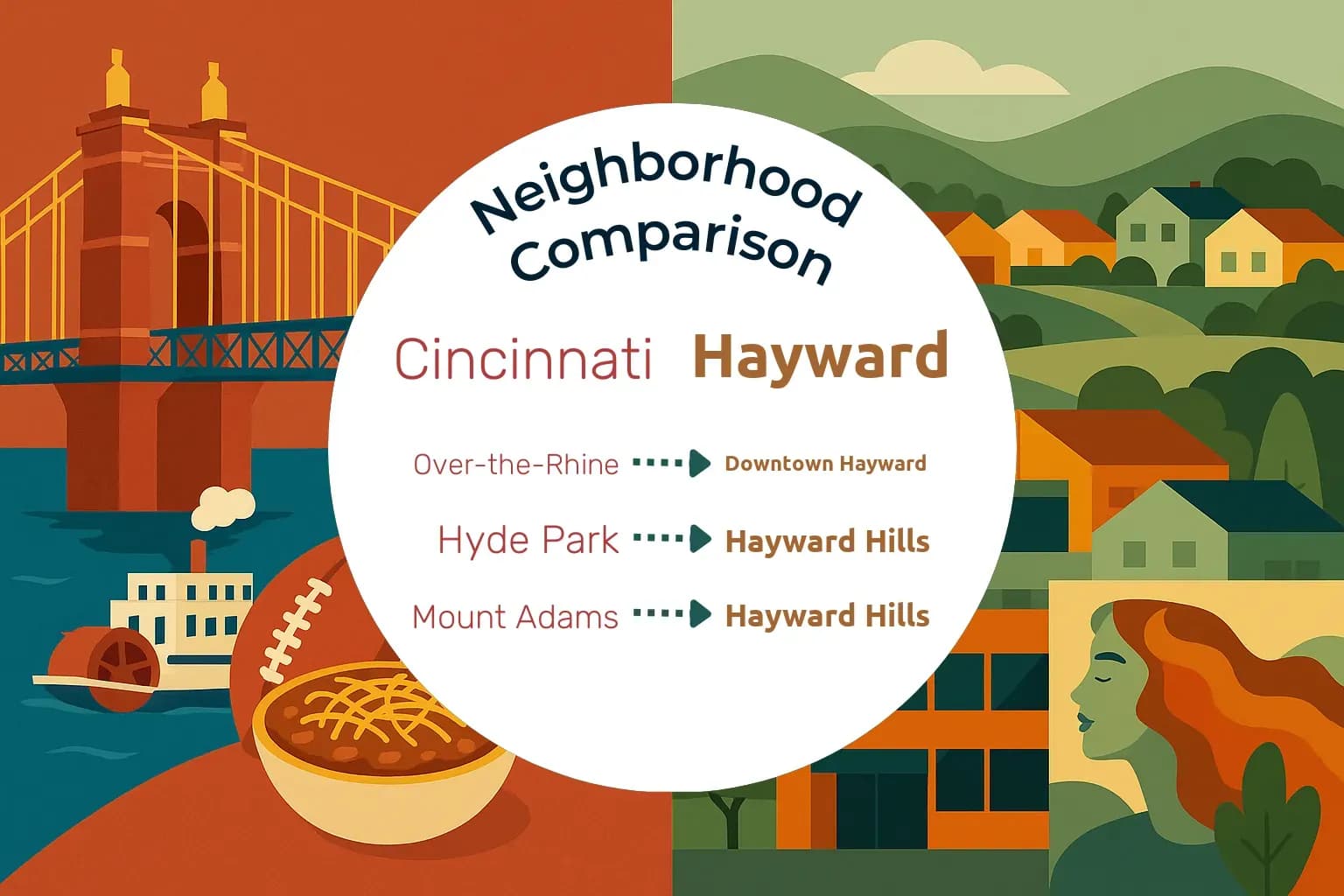 Cincinnati vs Hayward Neighborhood Comparison