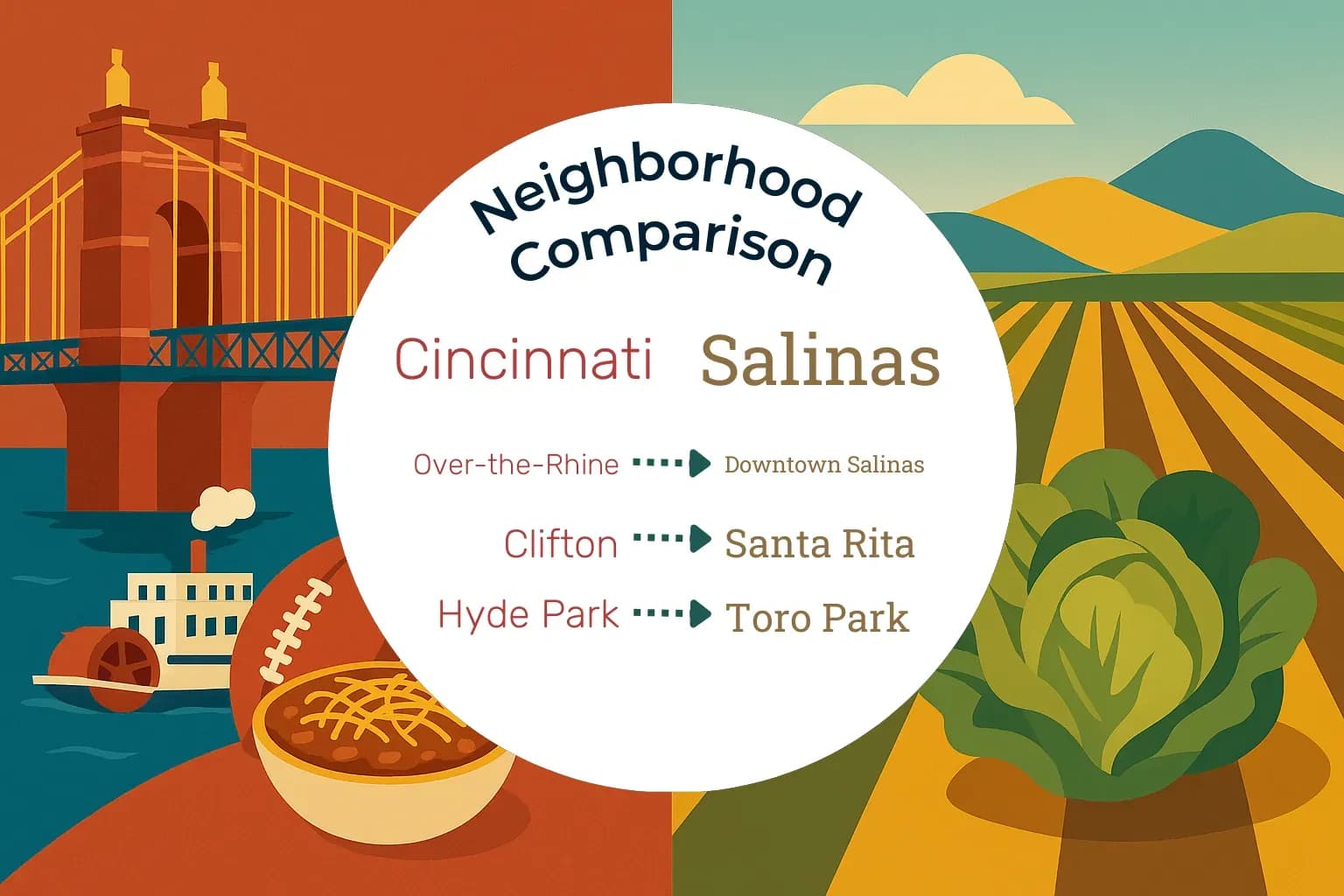 Cincinnati vs Salinas Neighborhood Comparison