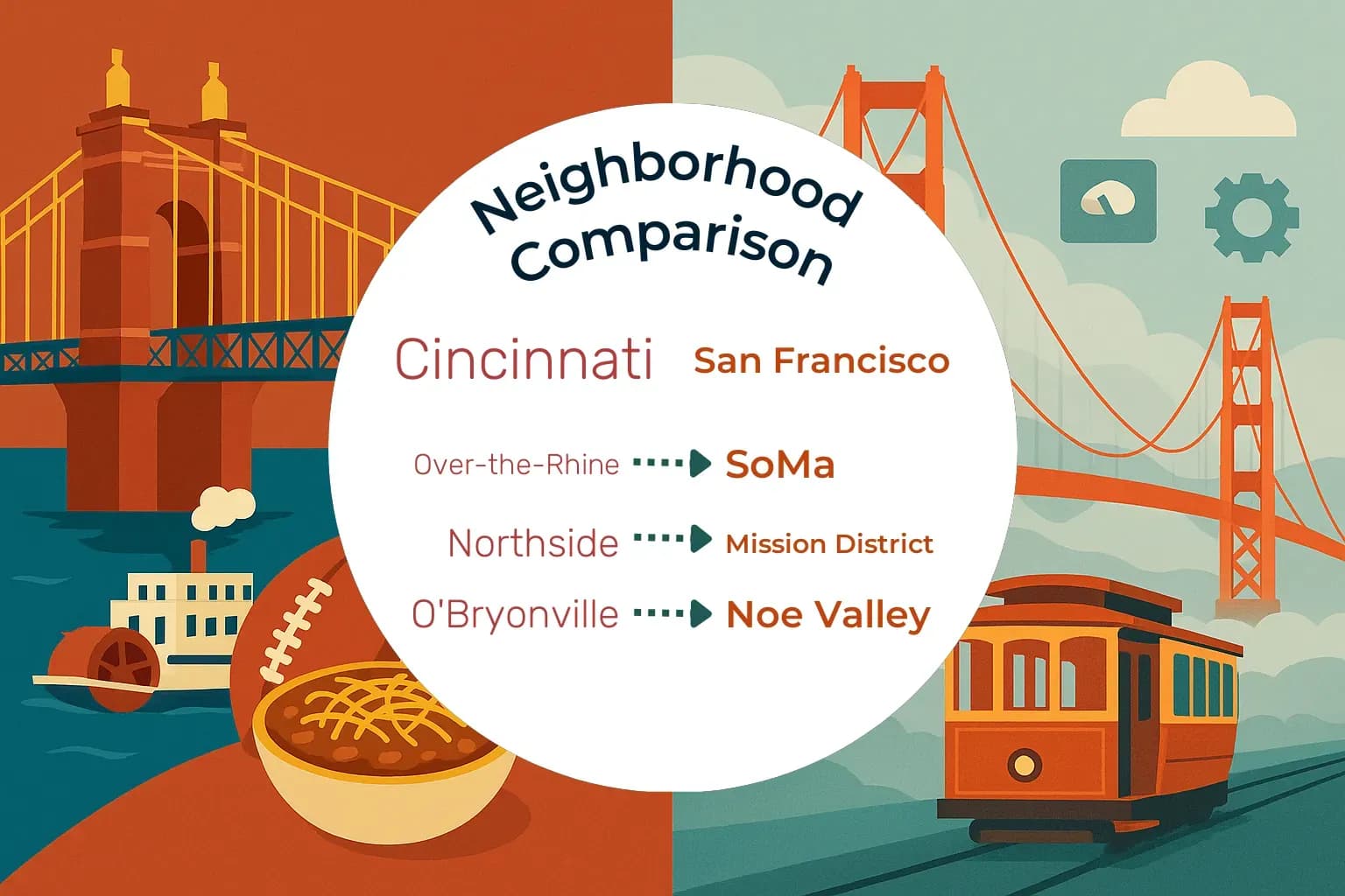 Cincinnati vs San Francisco Neighborhood Comparison