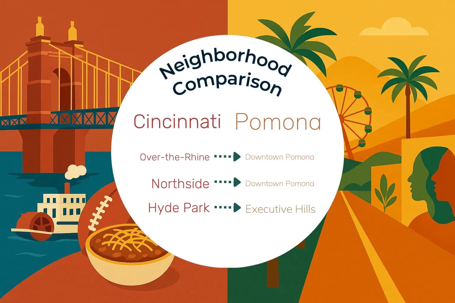 Cincinnati vs Pomona Neighborhood Comparison