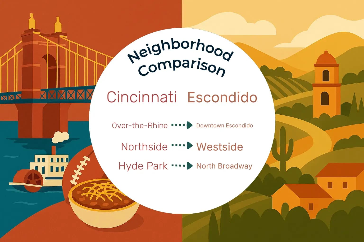 Cincinnati vs Escondido Neighborhood Comparison