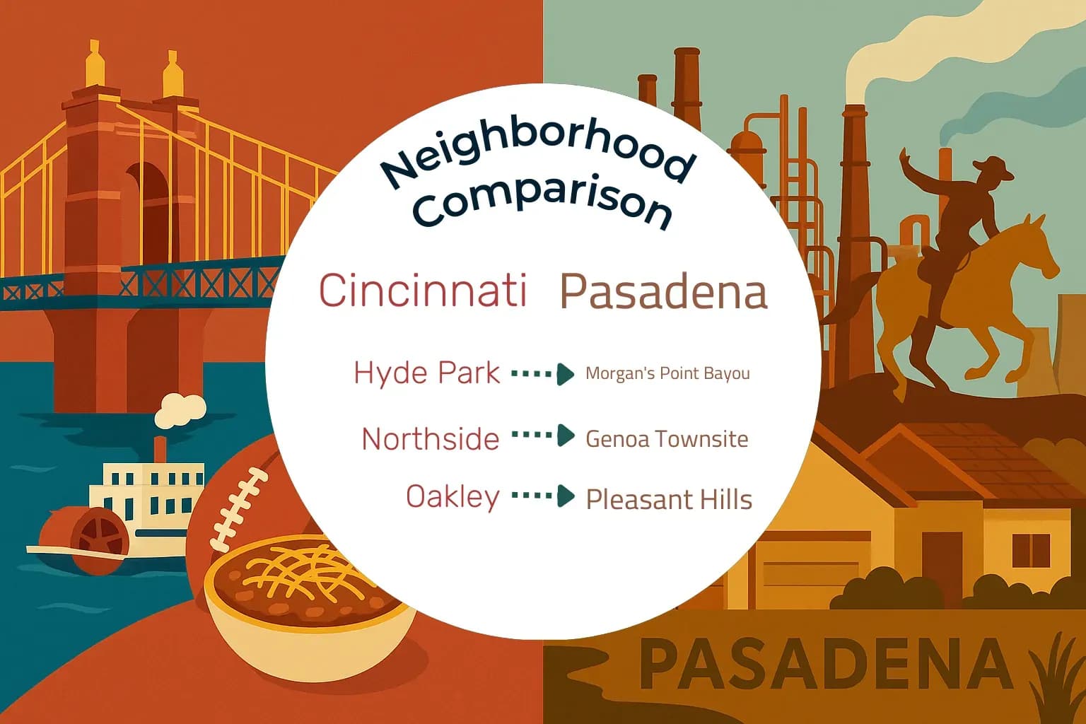 Cincinnati vs Pasadena Neighborhood Comparison
