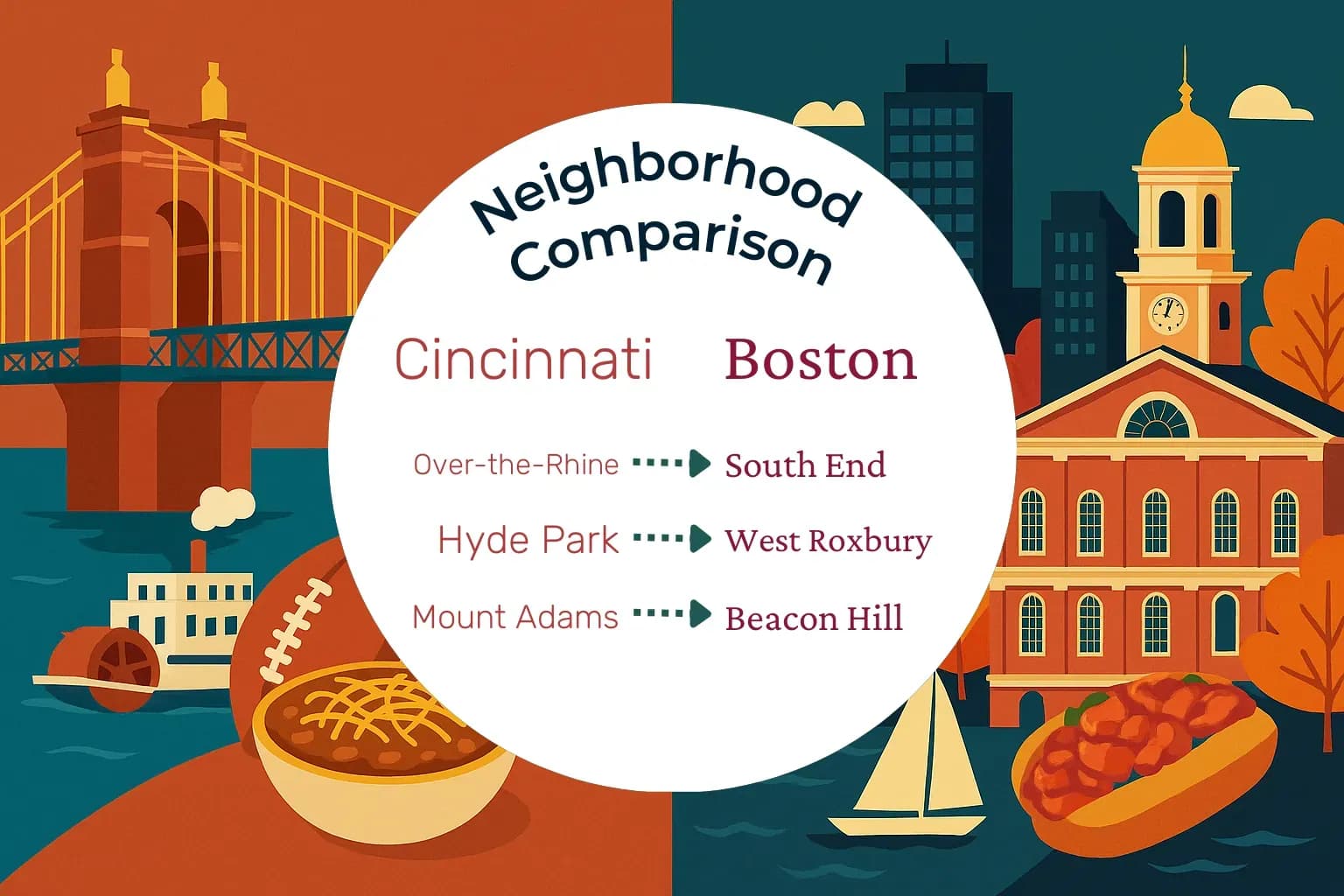 Cincinnati vs Boston Neighborhood Comparison