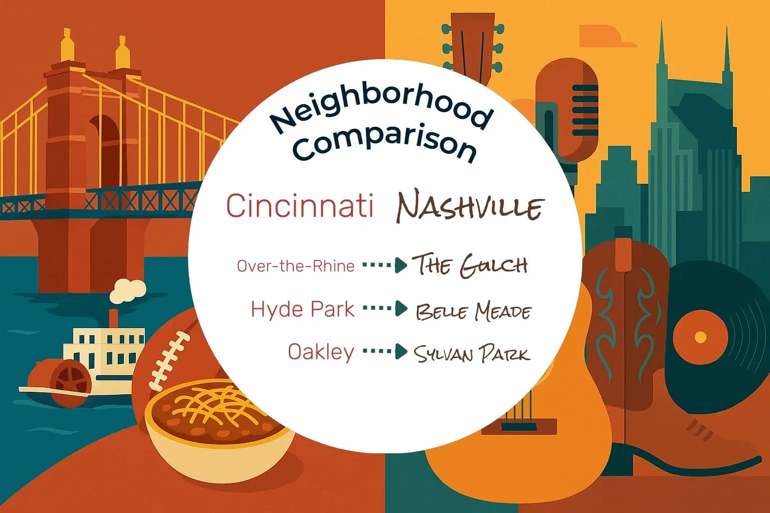 Cincinnati vs Nashville Neighborhood Comparison