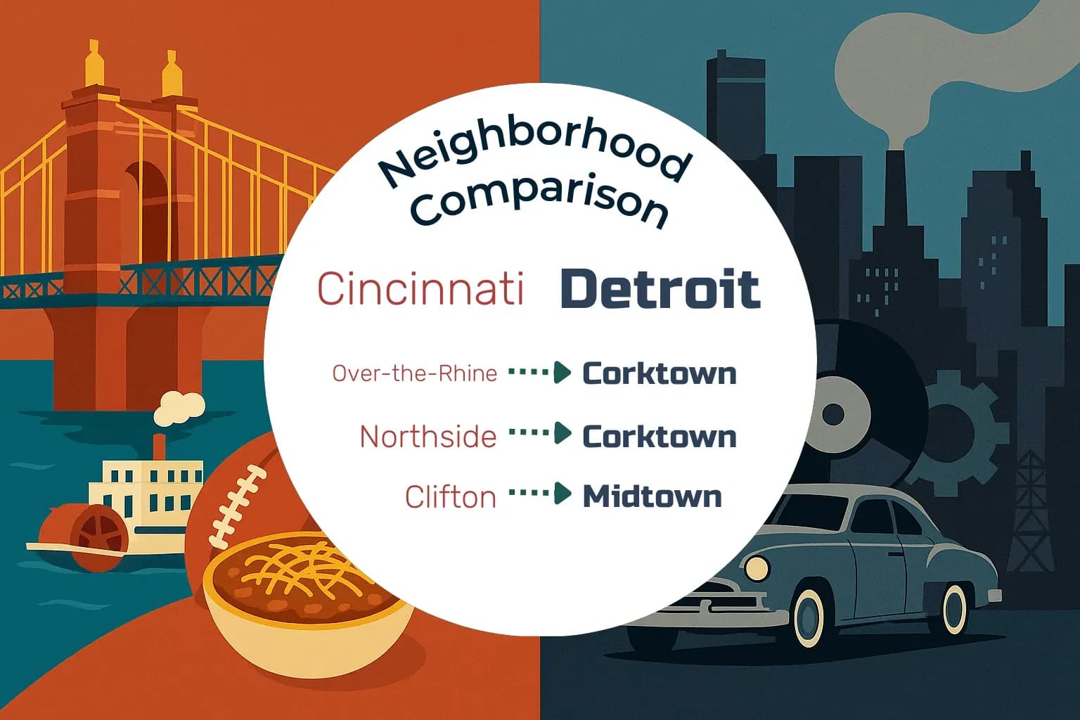 Cincinnati vs Detroit Neighborhood Comparison