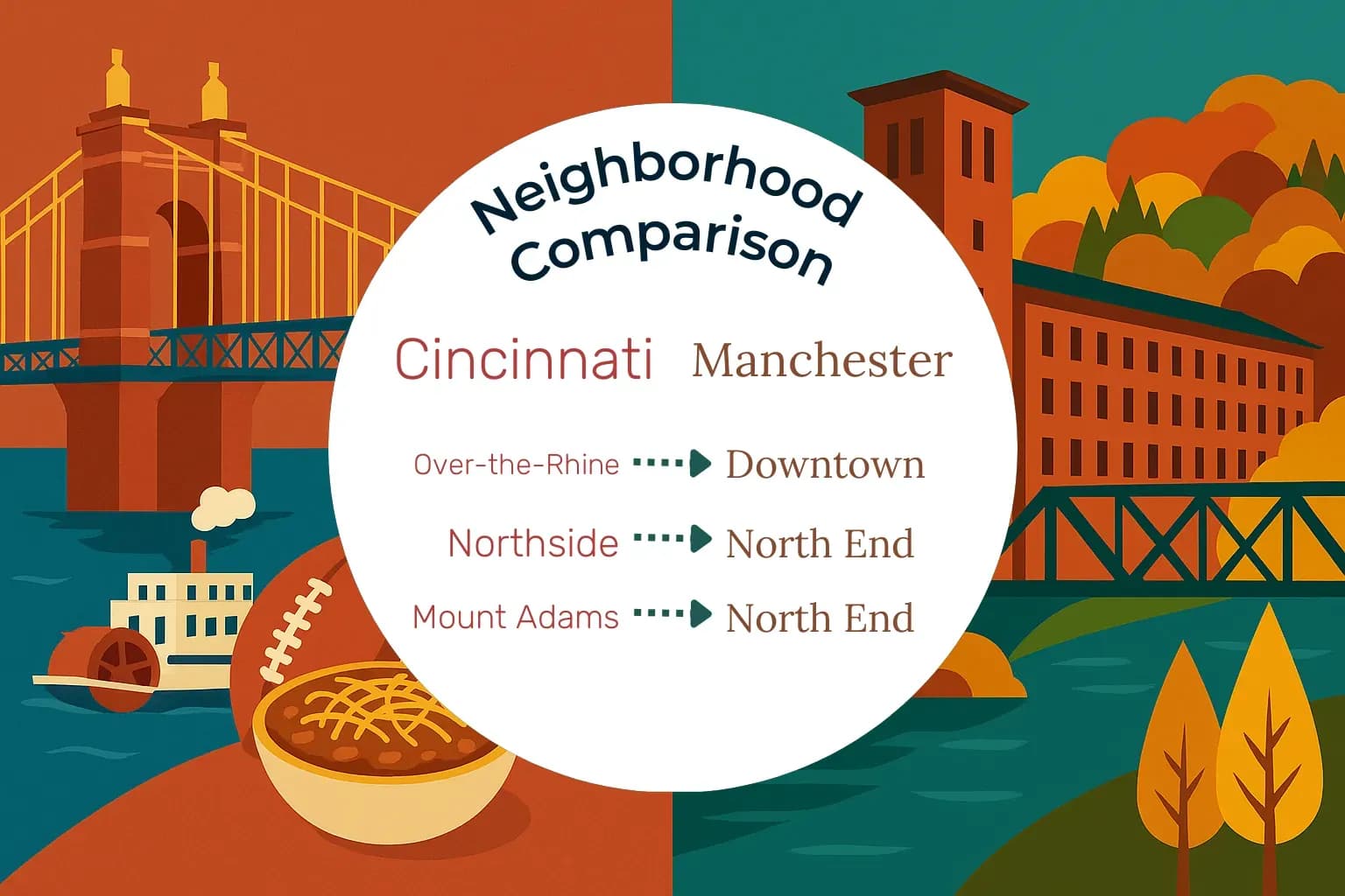 Cincinnati vs Manchester Neighborhood Comparison
