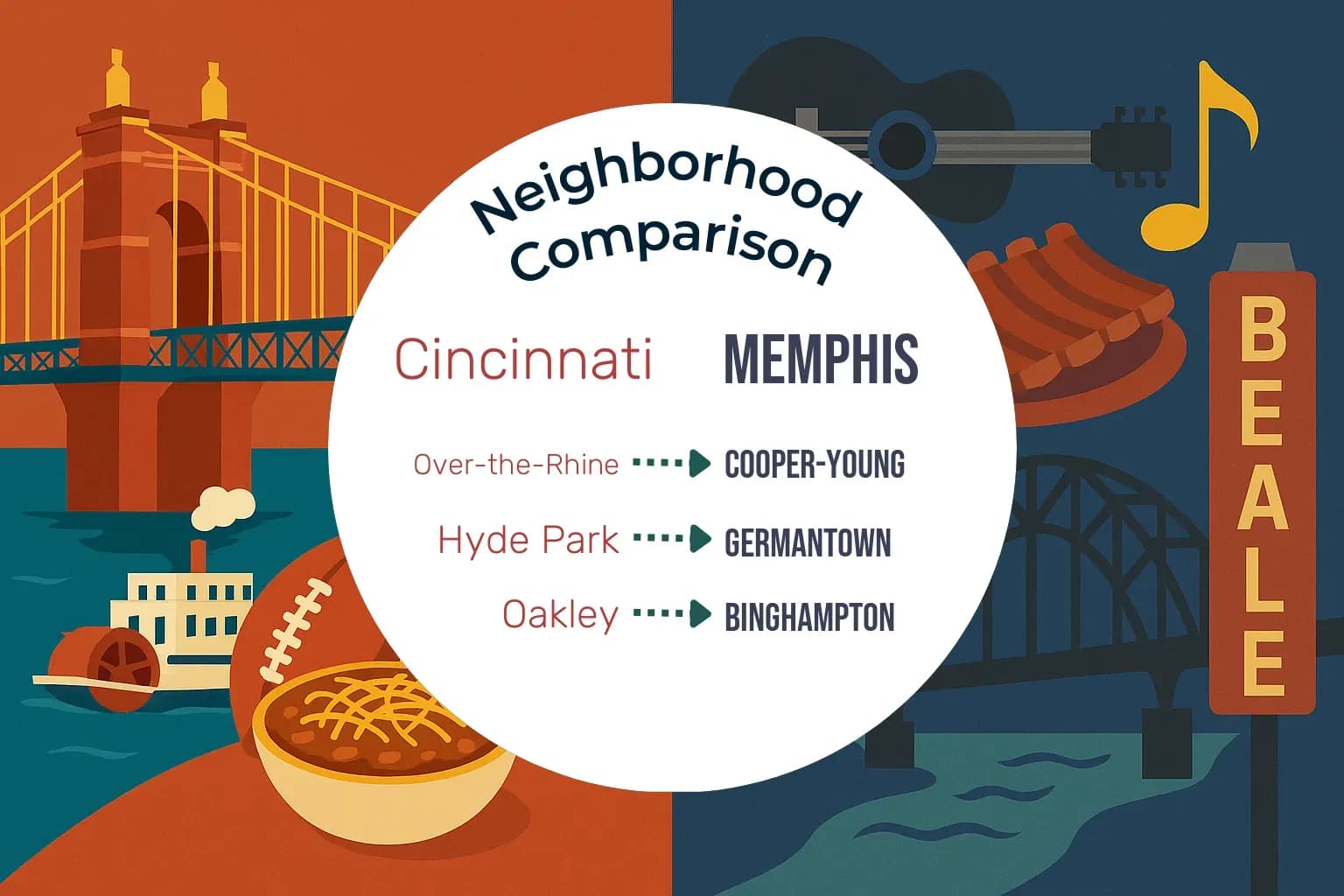 Cincinnati vs Memphis Neighborhood Comparison