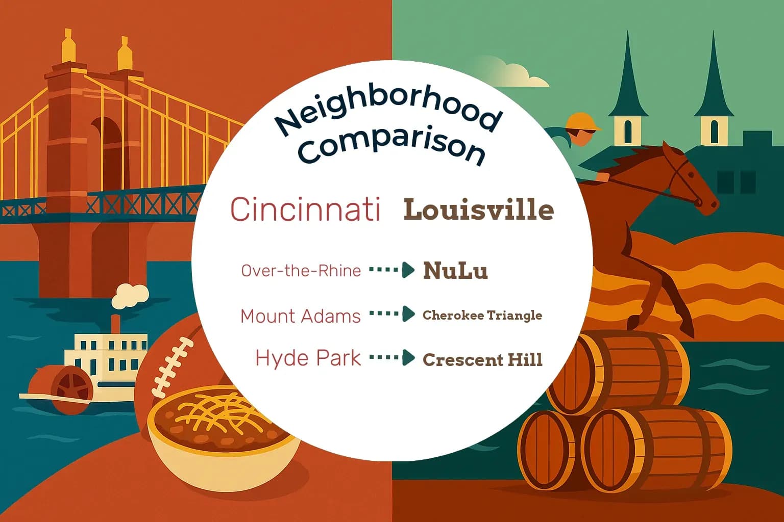 Cincinnati vs Louisville Neighborhood Comparison