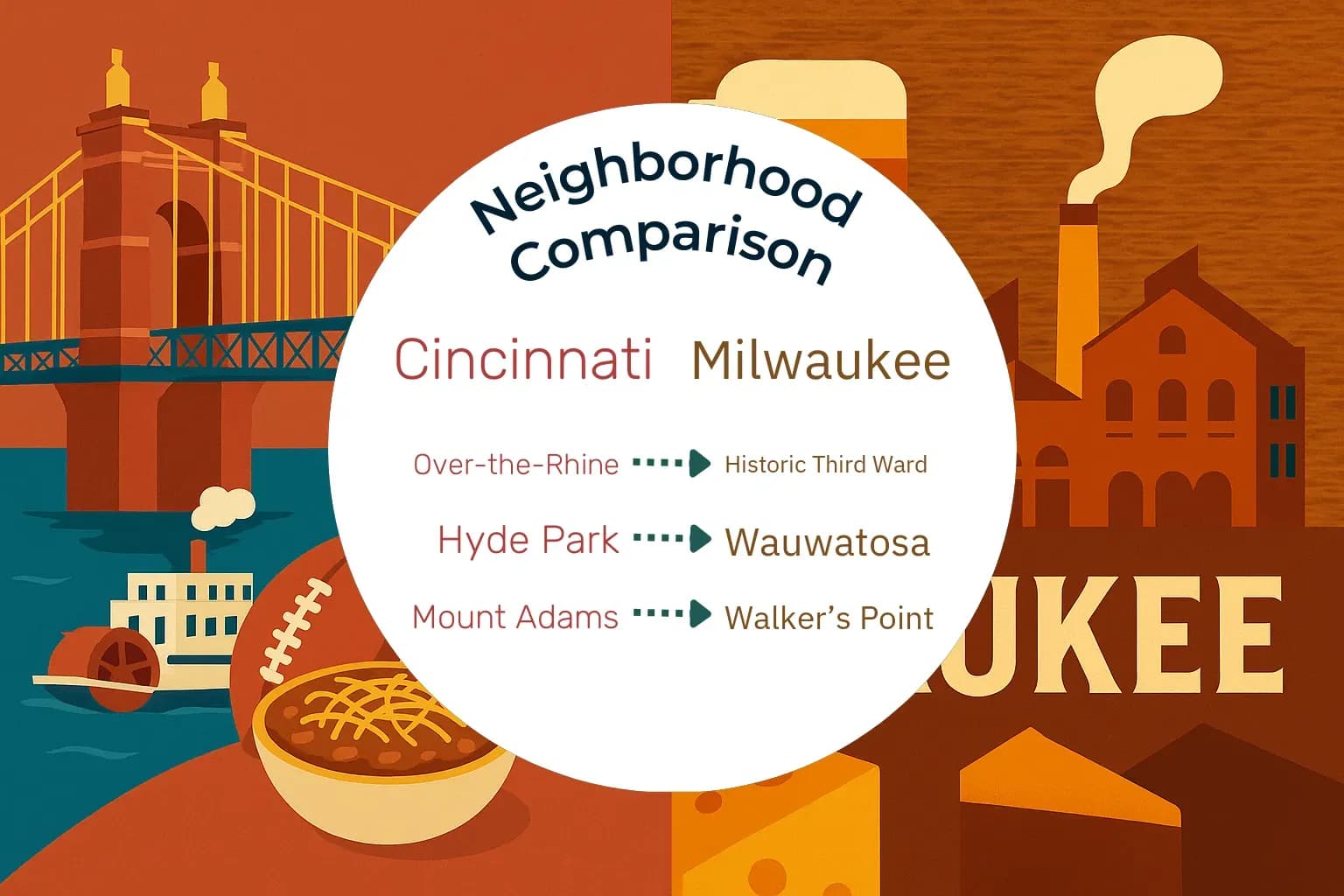 Cincinnati vs Milwaukee Neighborhood Comparison