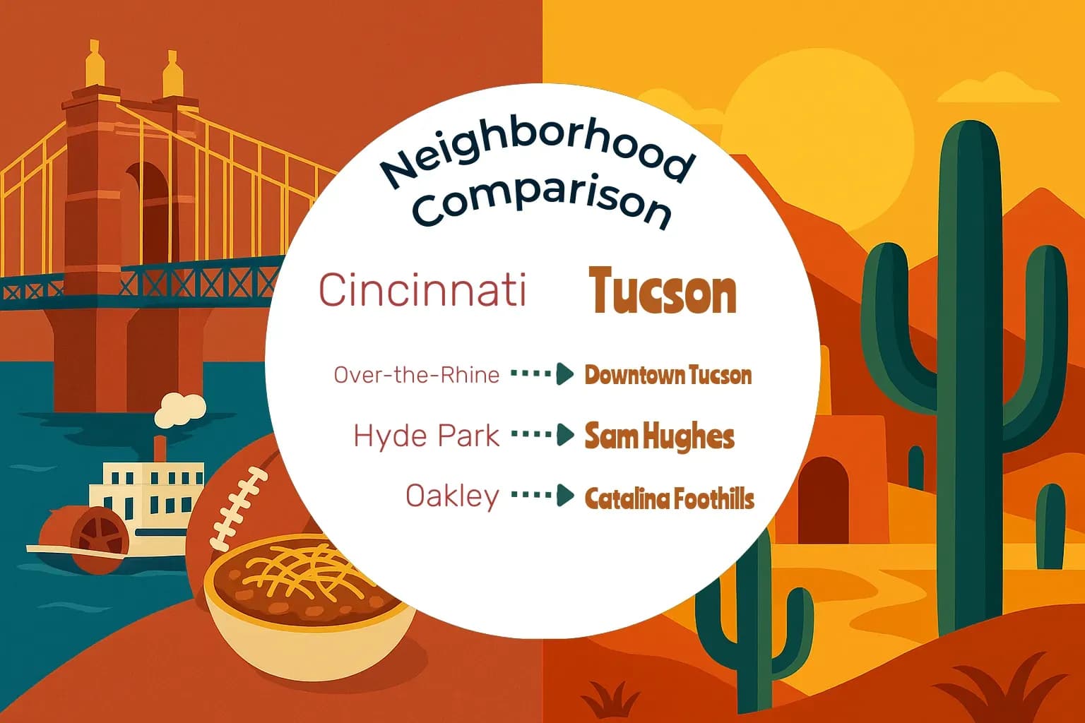 Cincinnati vs Tucson Neighborhood Comparison