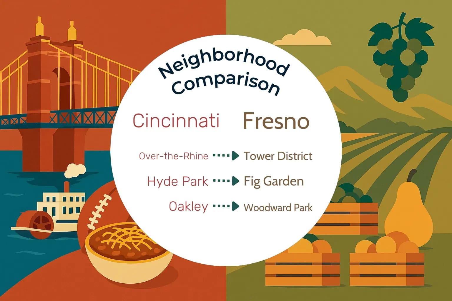 Cincinnati vs Fresno Neighborhood Comparison