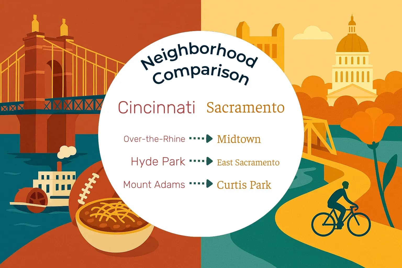 Cincinnati vs Sacramento Neighborhood Comparison