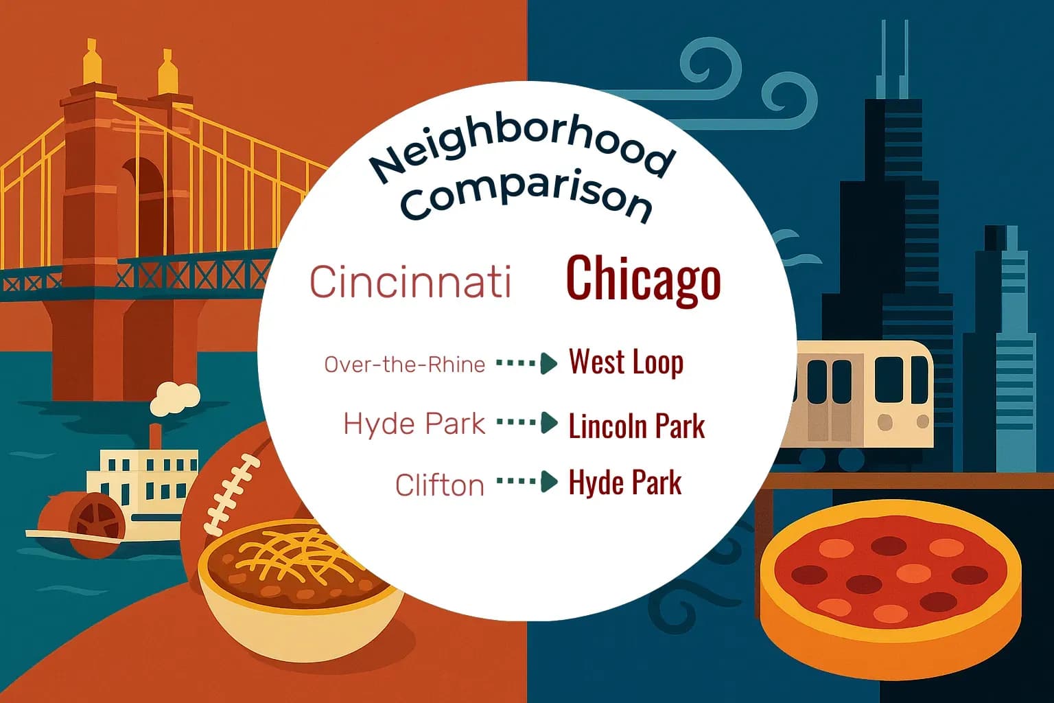 Cincinnati vs Chicago Neighborhood Comparison