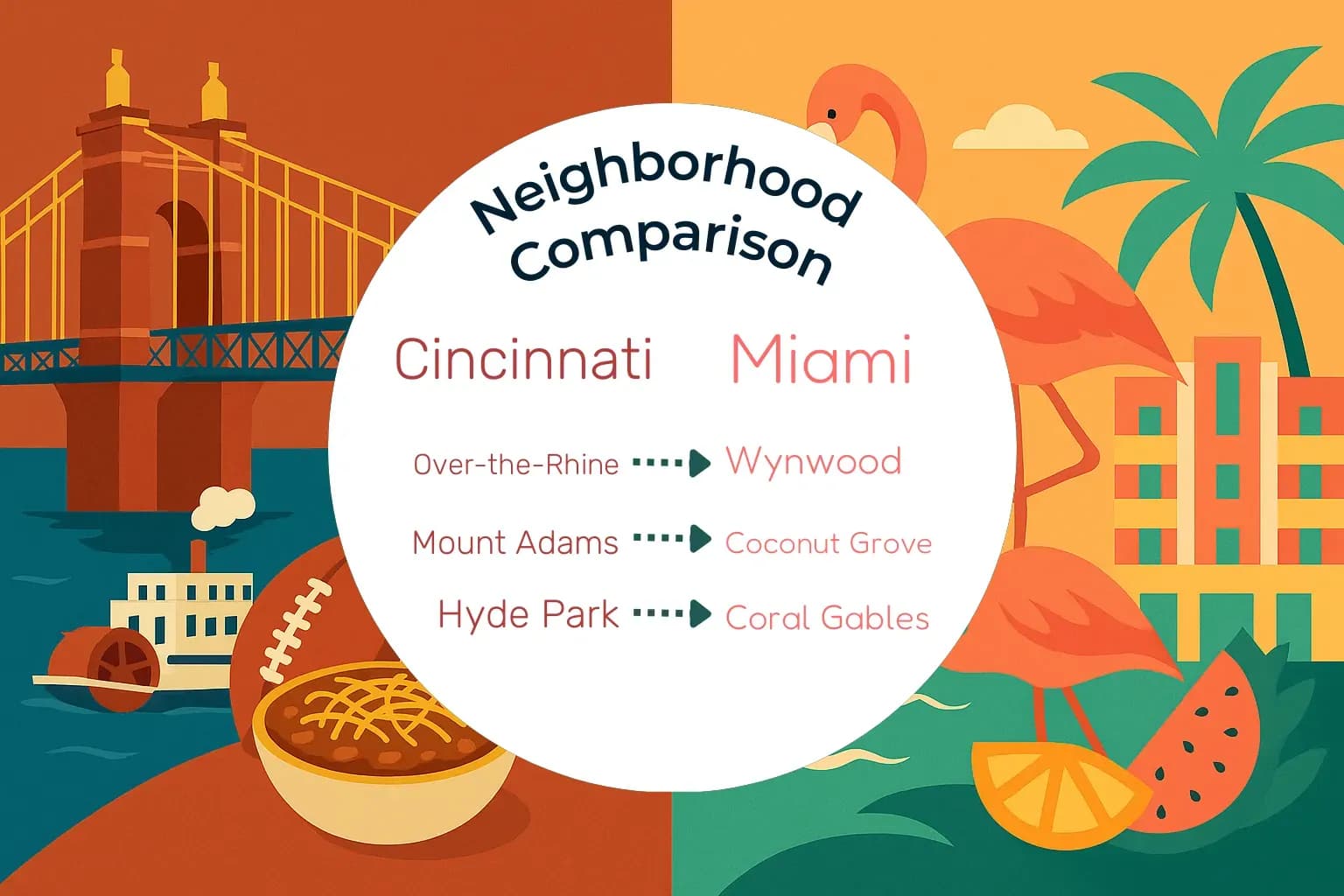 Cincinnati vs Miami Neighborhood Comparison