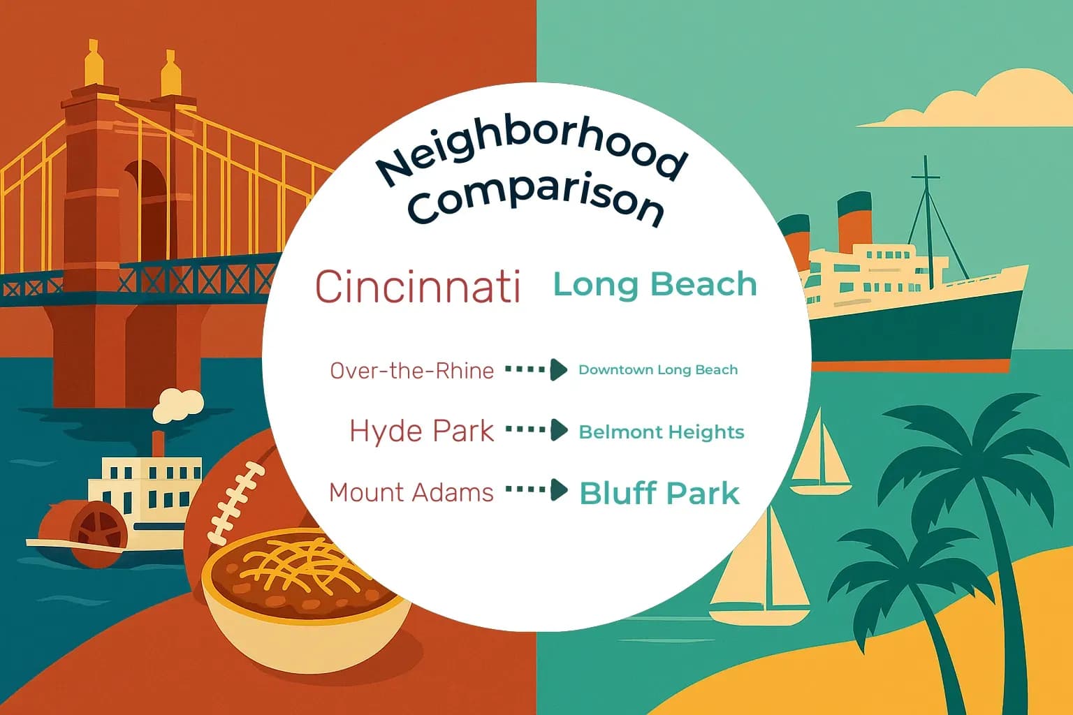 Cincinnati vs Long Beach Neighborhood Comparison