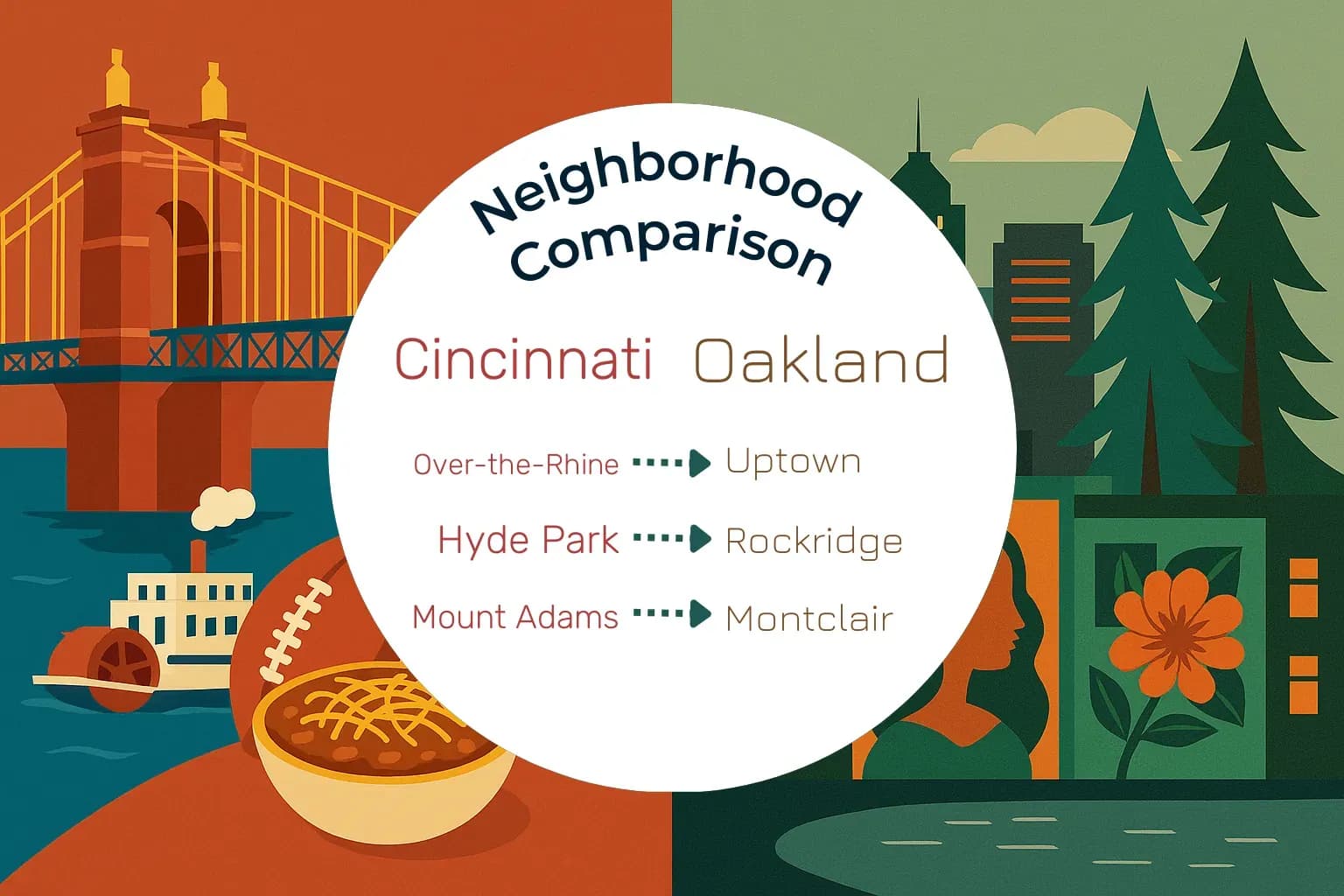 Cincinnati vs Oakland Neighborhood Comparison