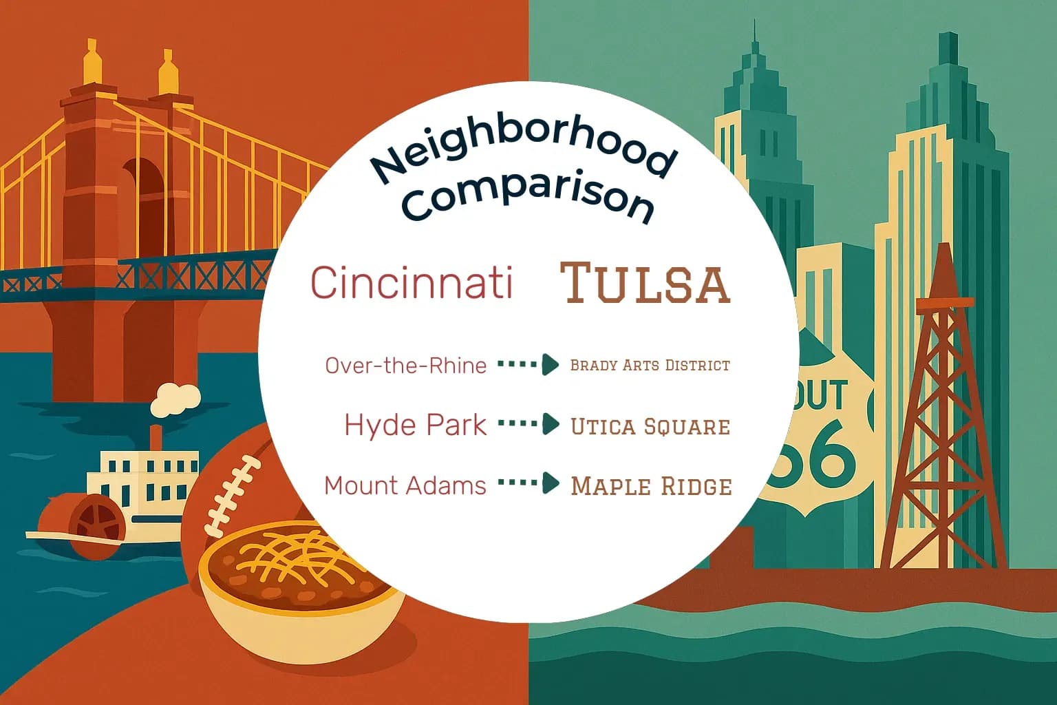 Cincinnati vs Tulsa Neighborhood Comparison