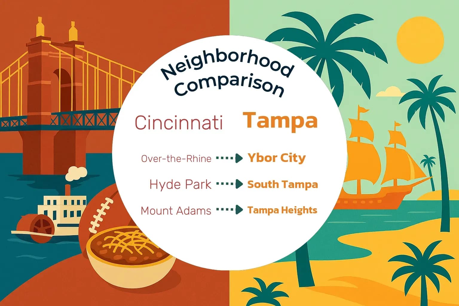 Cincinnati vs Tampa Neighborhood Comparison