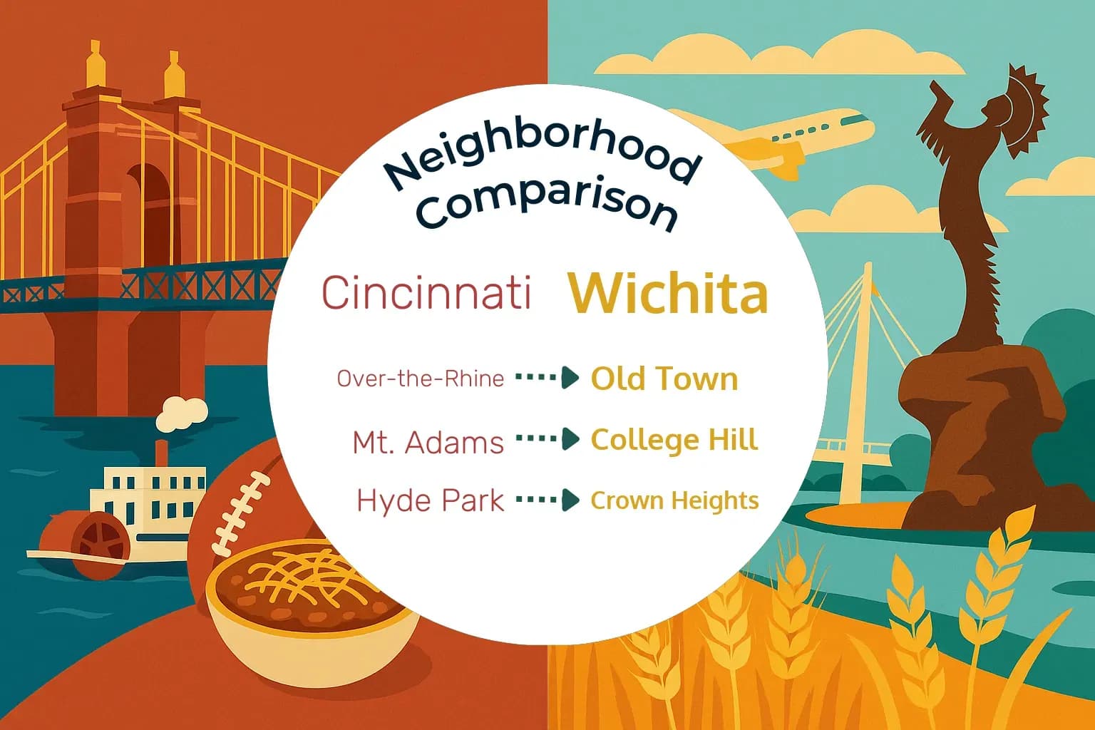 Cincinnati vs Wichita Neighborhood Comparison