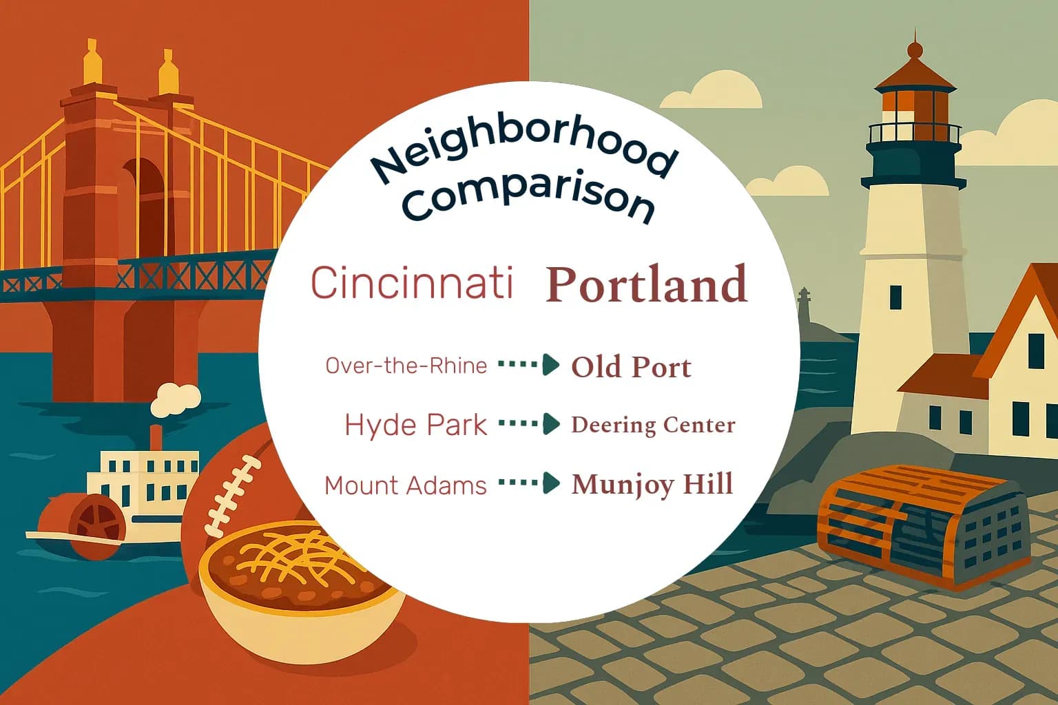 Cincinnati vs Portland Neighborhood Comparison
