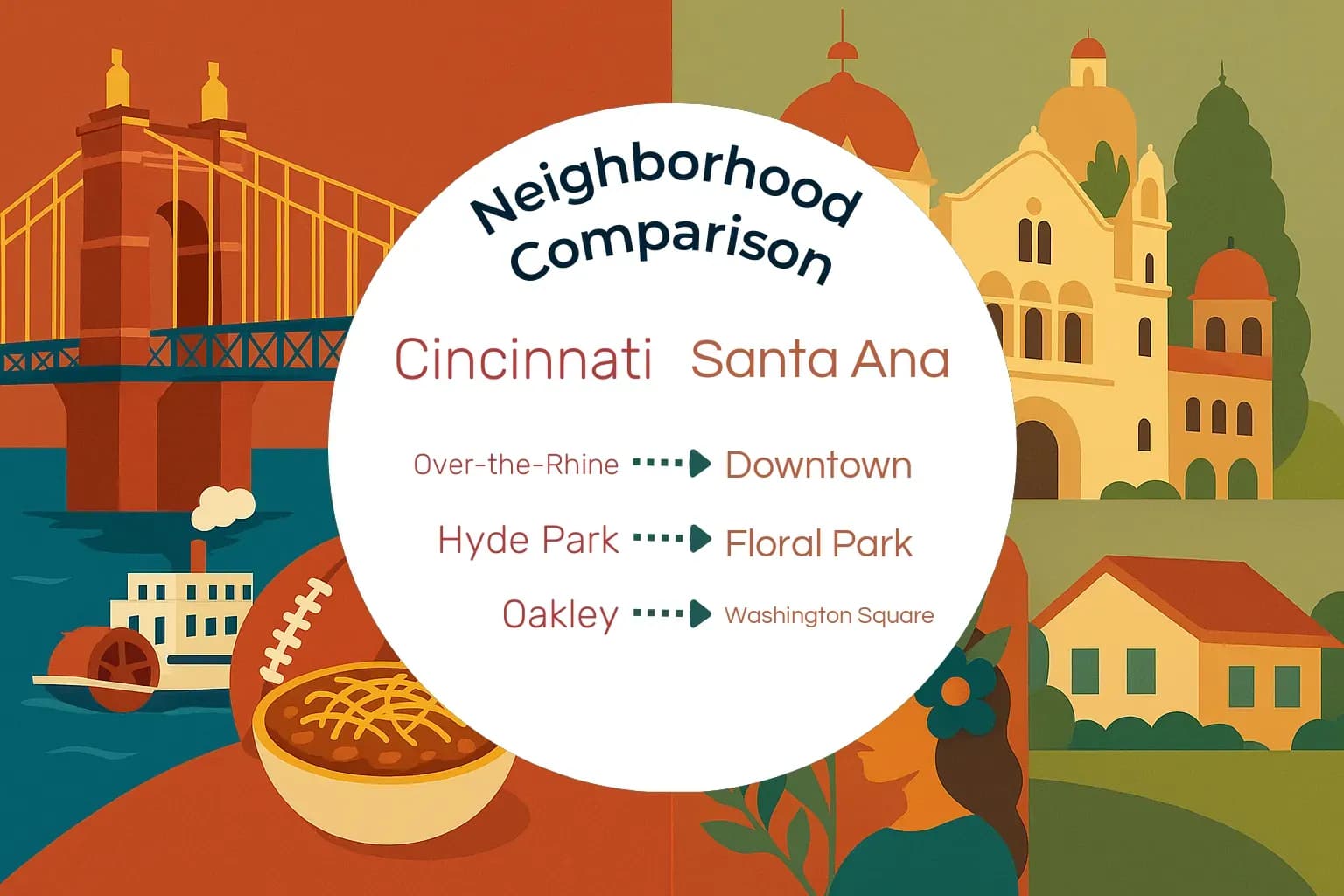 Cincinnati vs Santa Ana Neighborhood Comparison