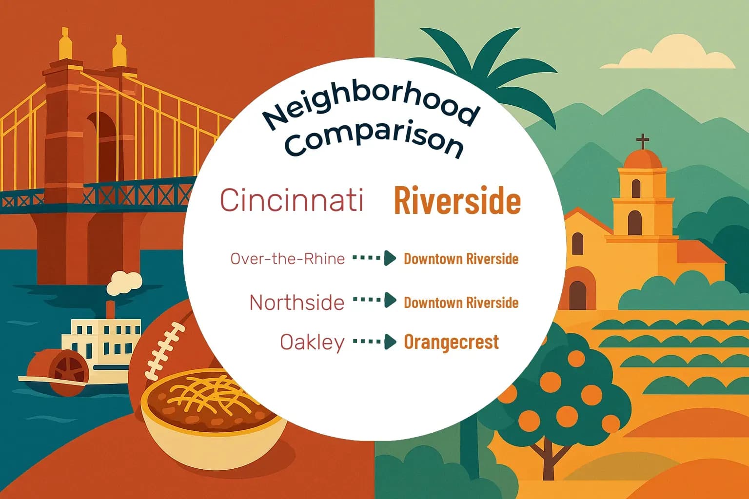 Cincinnati vs Riverside Neighborhood Comparison