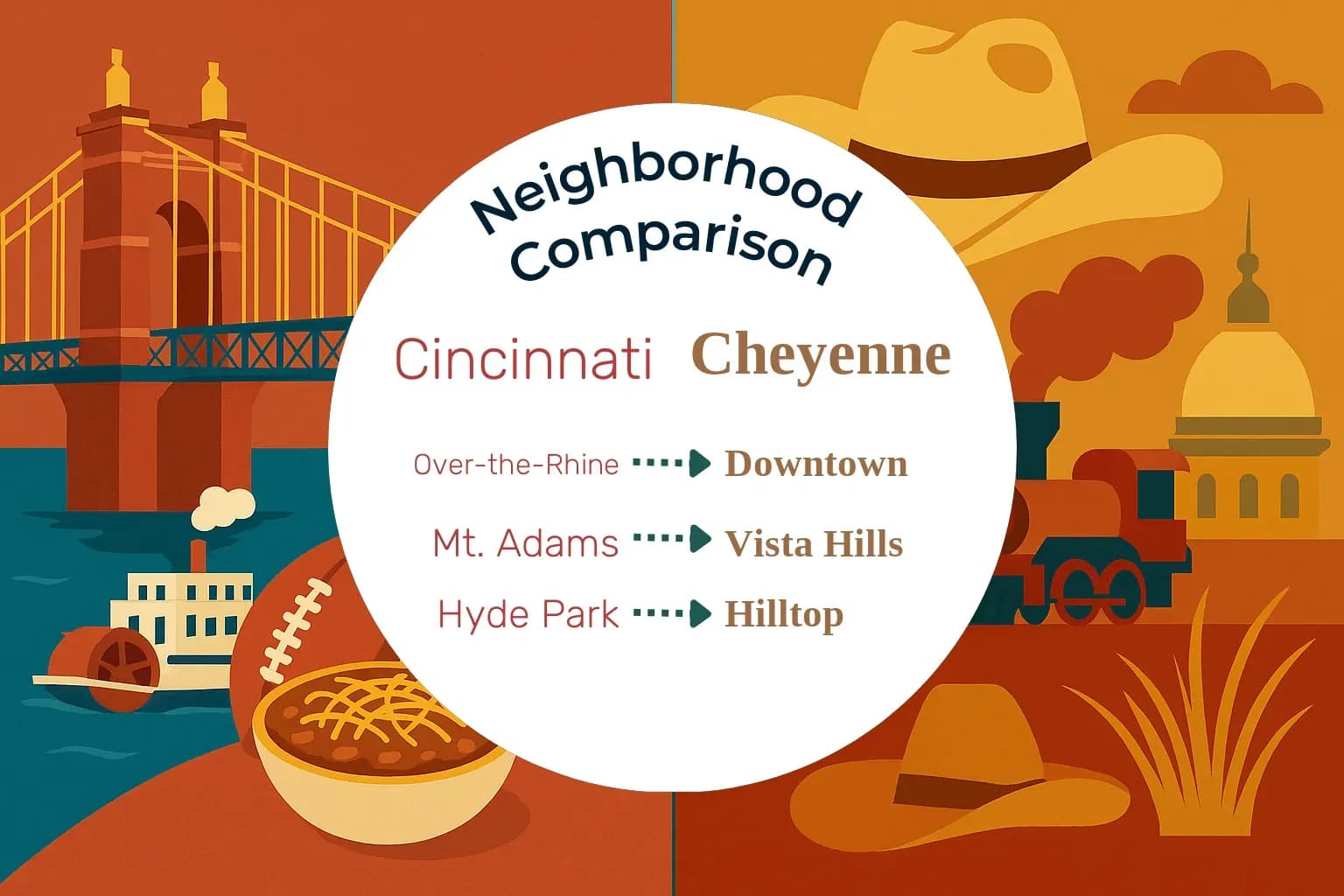 Cincinnati vs Cheyenne Neighborhood Comparison