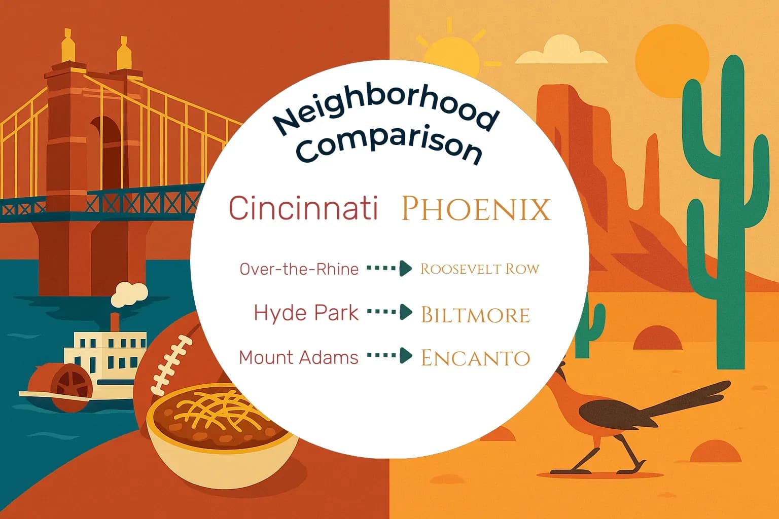 Cincinnati vs Phoenix Neighborhood Comparison