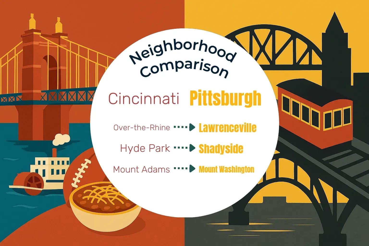 Cincinnati vs Pittsburgh Neighborhood Comparison