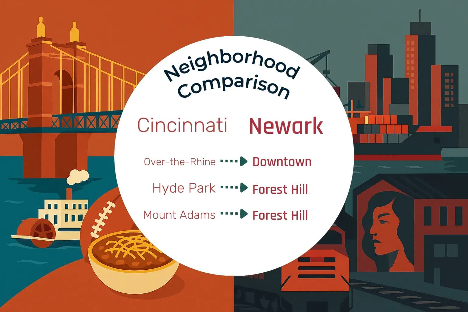 Cincinnati vs Newark Neighborhood Comparison