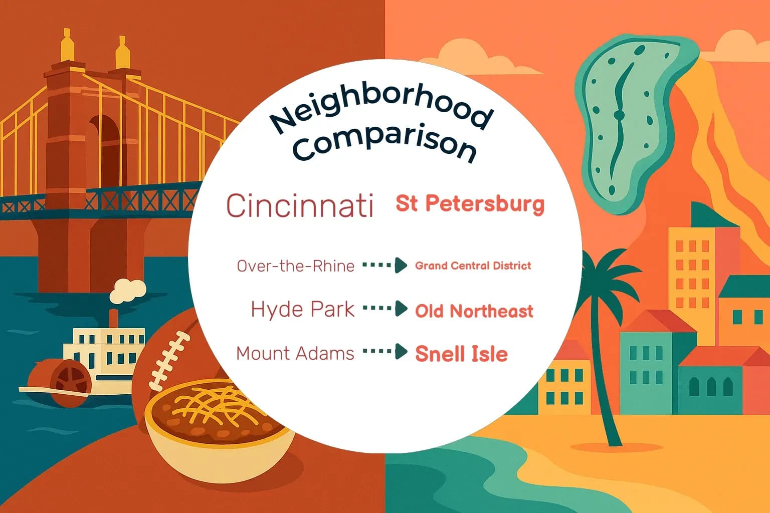 Cincinnati vs St. Petersburg Neighborhood Comparison