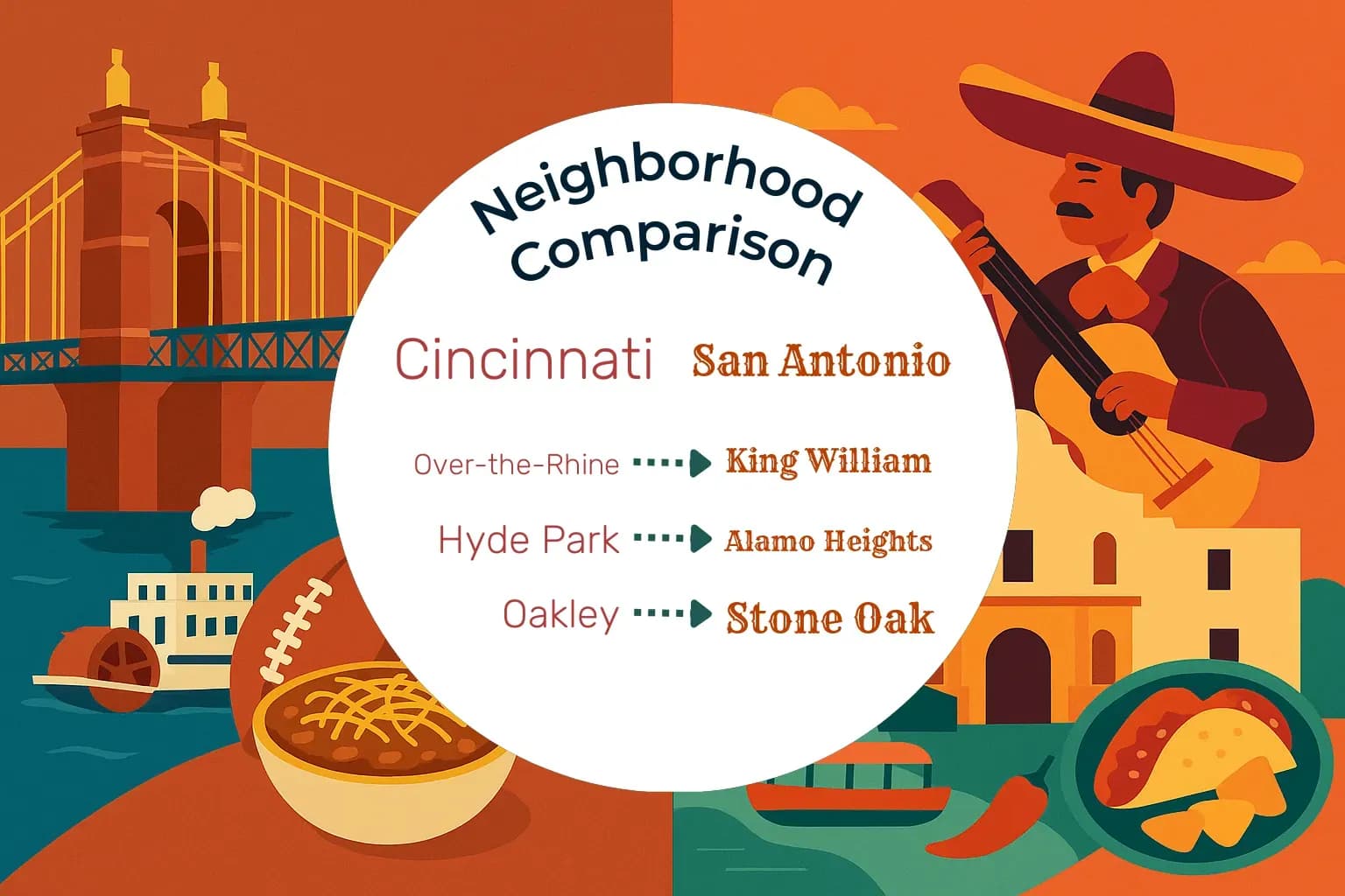 Cincinnati vs San Antonio Neighborhood Comparison