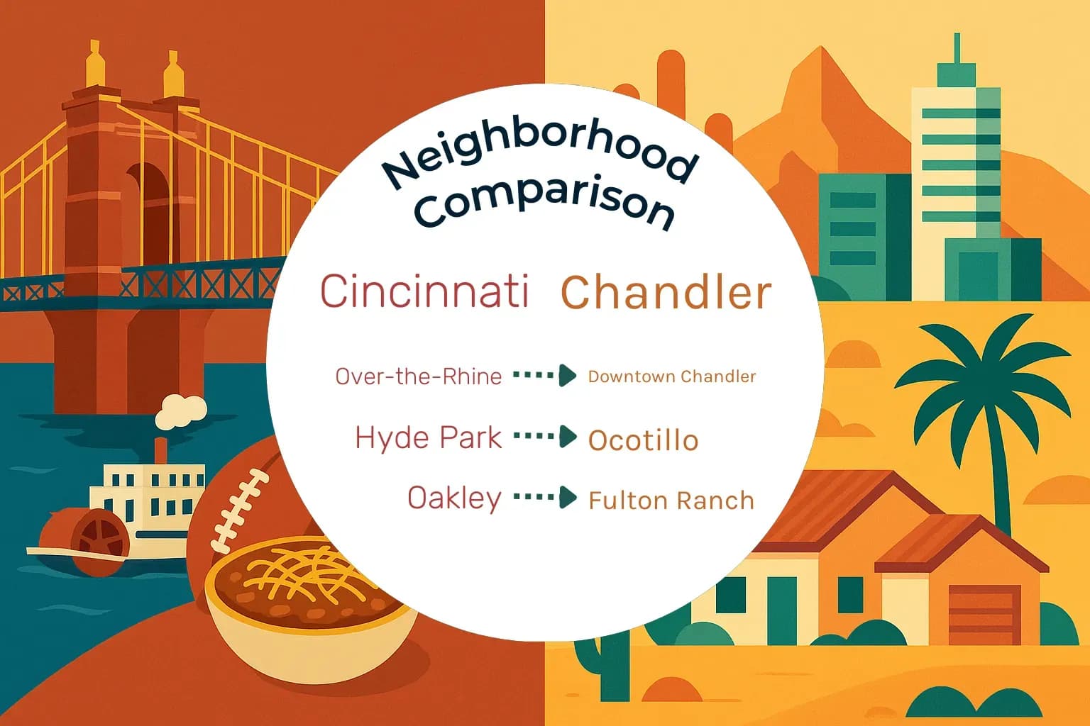 Cincinnati vs Chandler Neighborhood Comparison