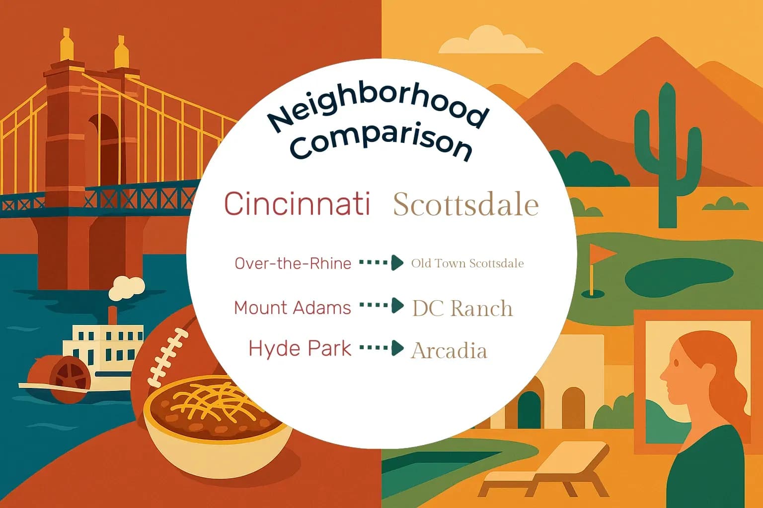 Cincinnati vs Scottsdale Neighborhood Comparison
