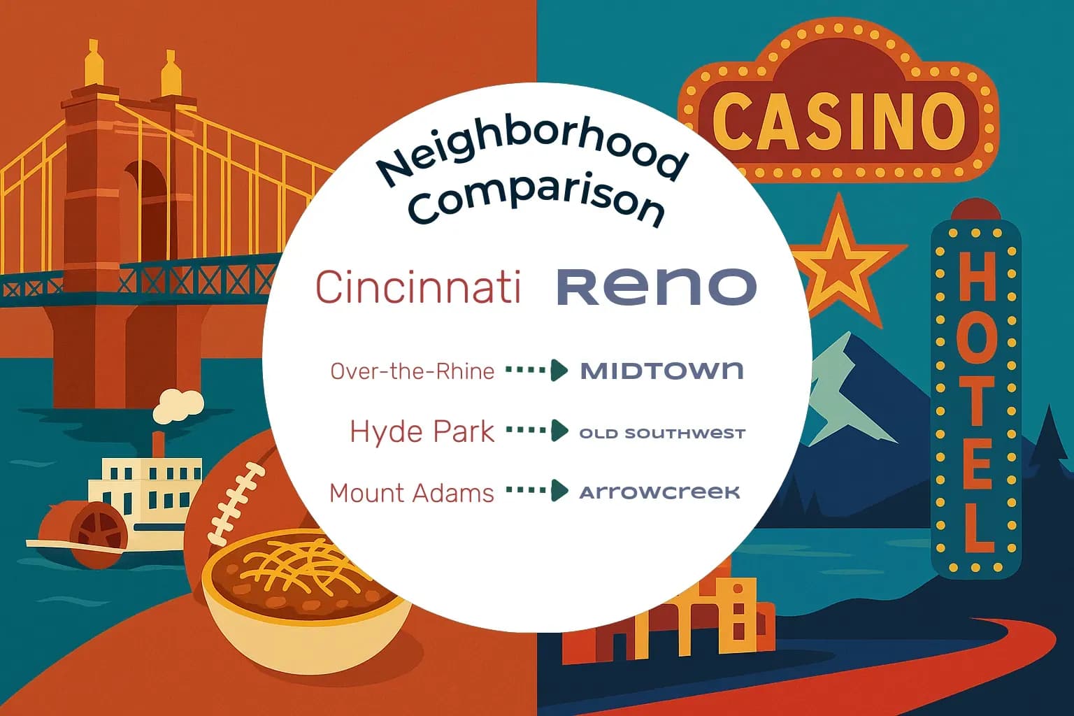 Cincinnati vs Reno Neighborhood Comparison